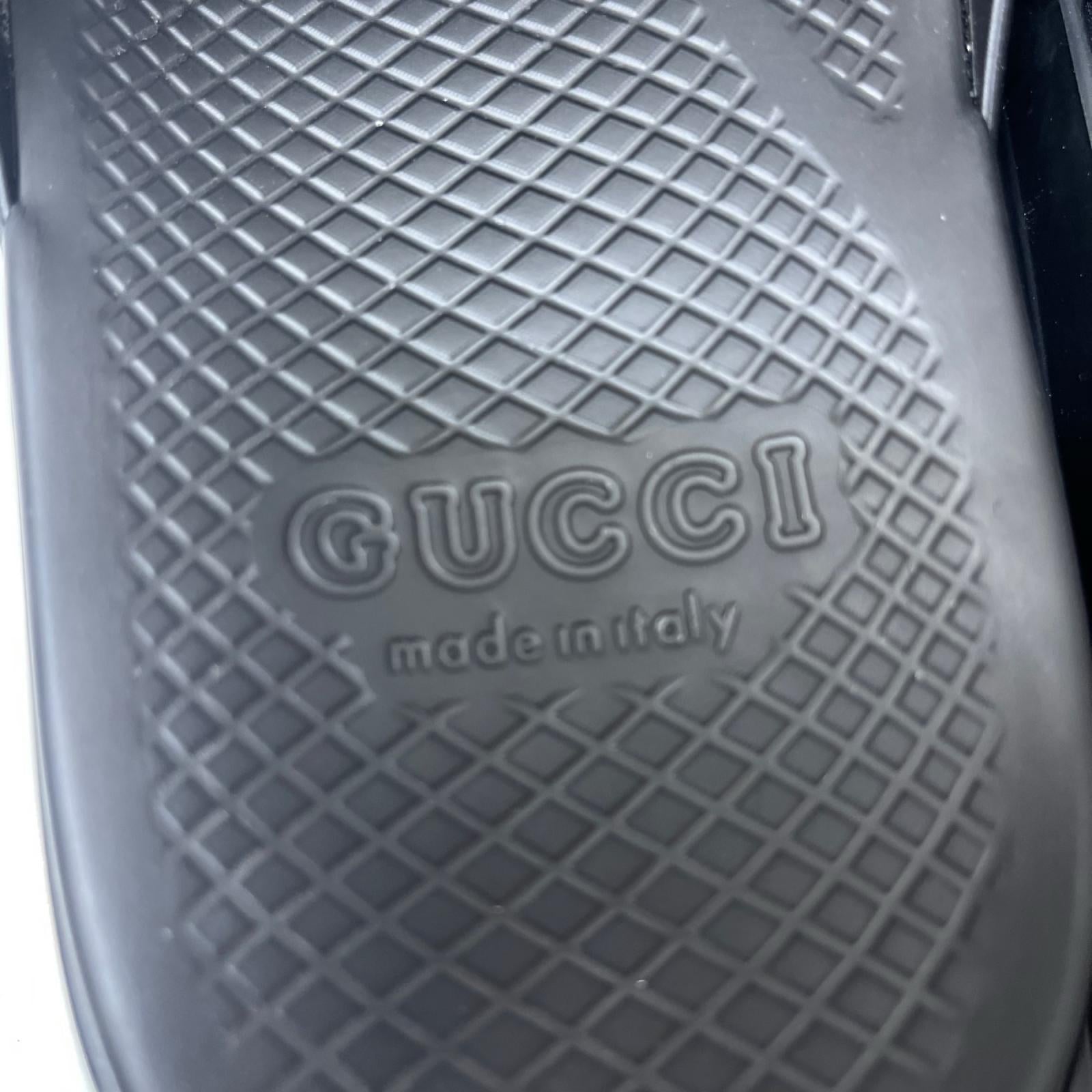 GUCCI シェリーライン スライドサンダル ブラック