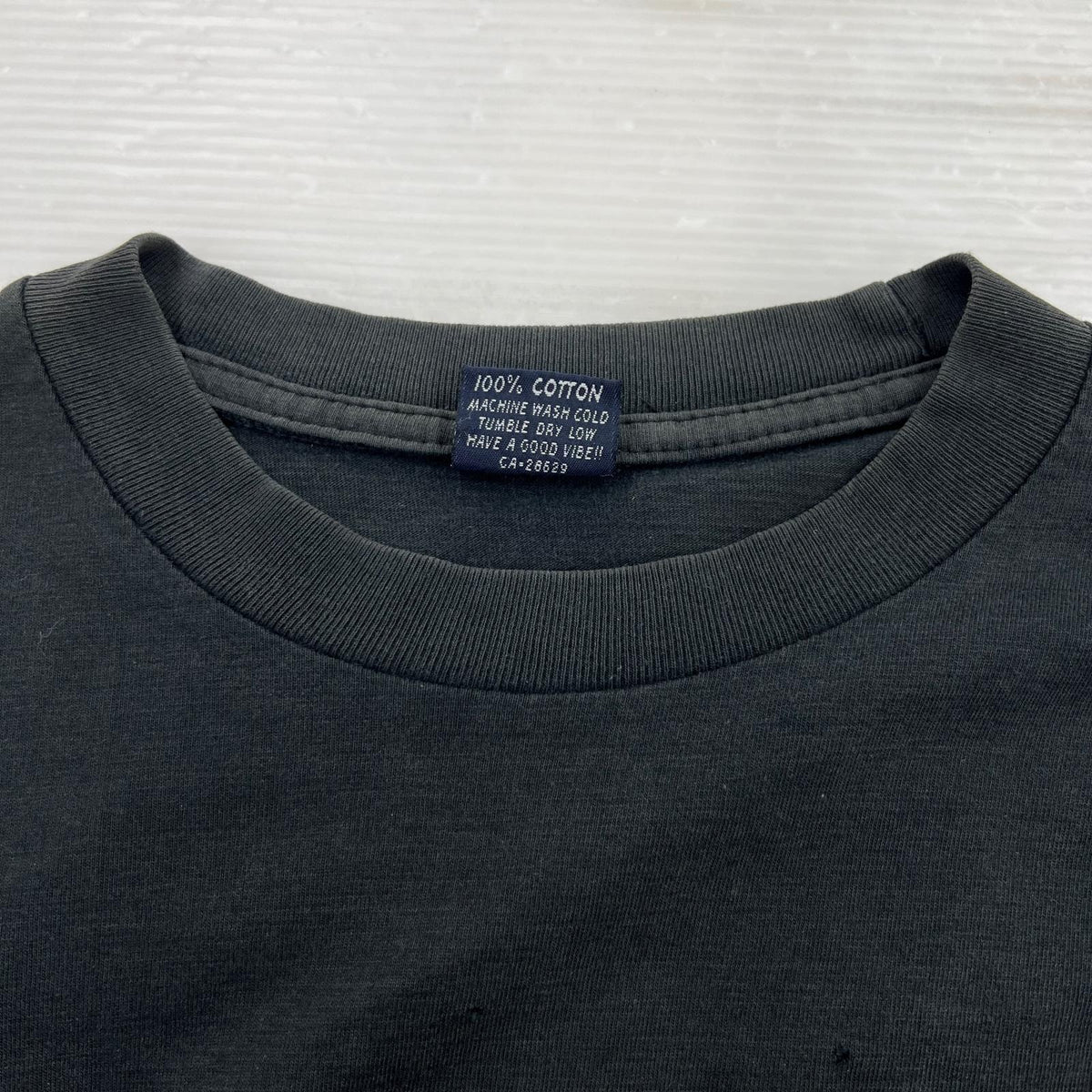 半袖Tシャツ 90s 紺タグ USA製 パロディロゴプリント 黒 M M ブラック
