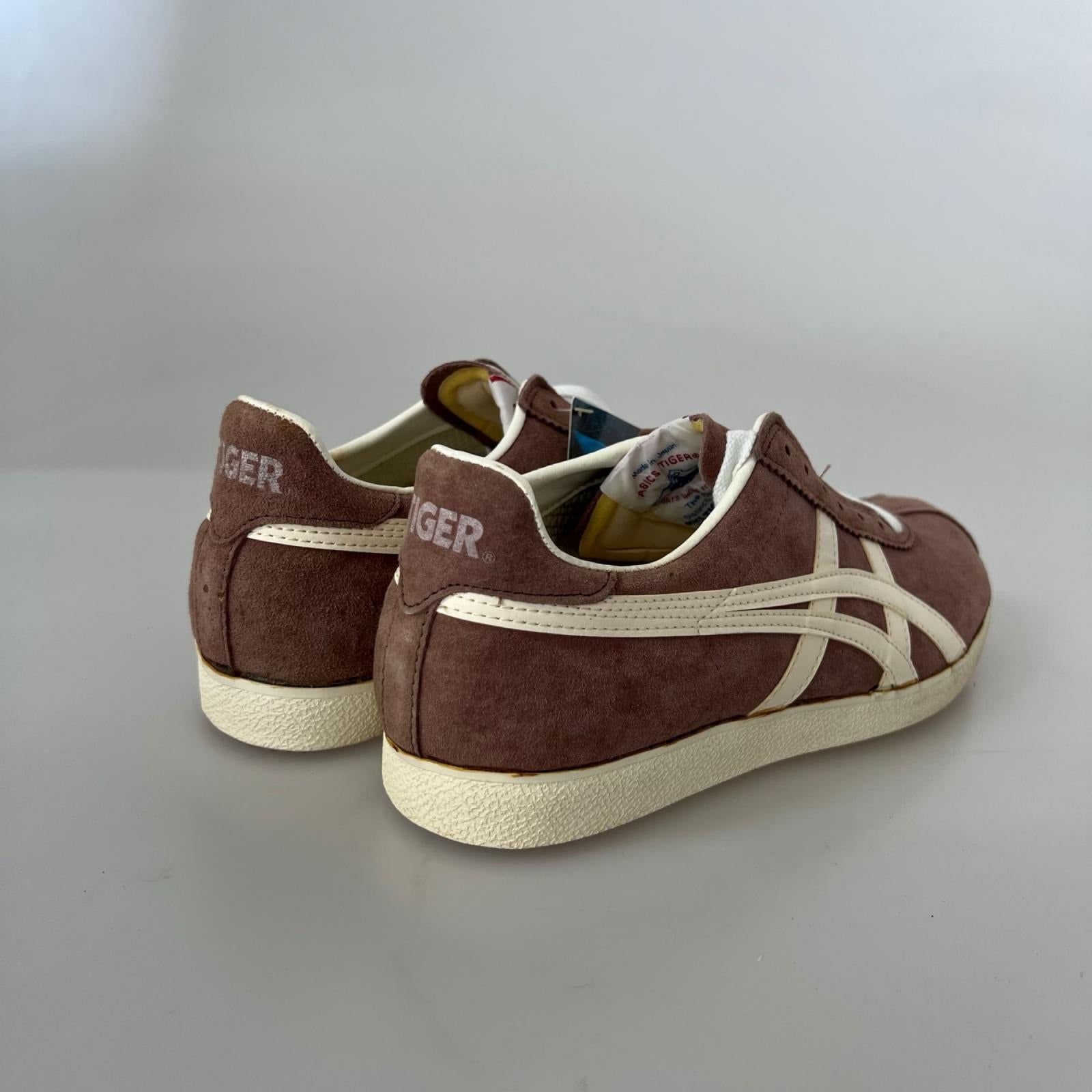 スニーカー 80s頃 asics Tiger スエード 27cm (US9 UK8 1/2 EU44) ブラウン