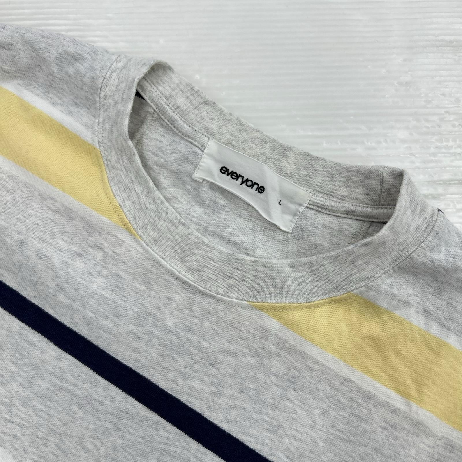 半袖Tシャツ everyone Multi border short sleeve tee L L