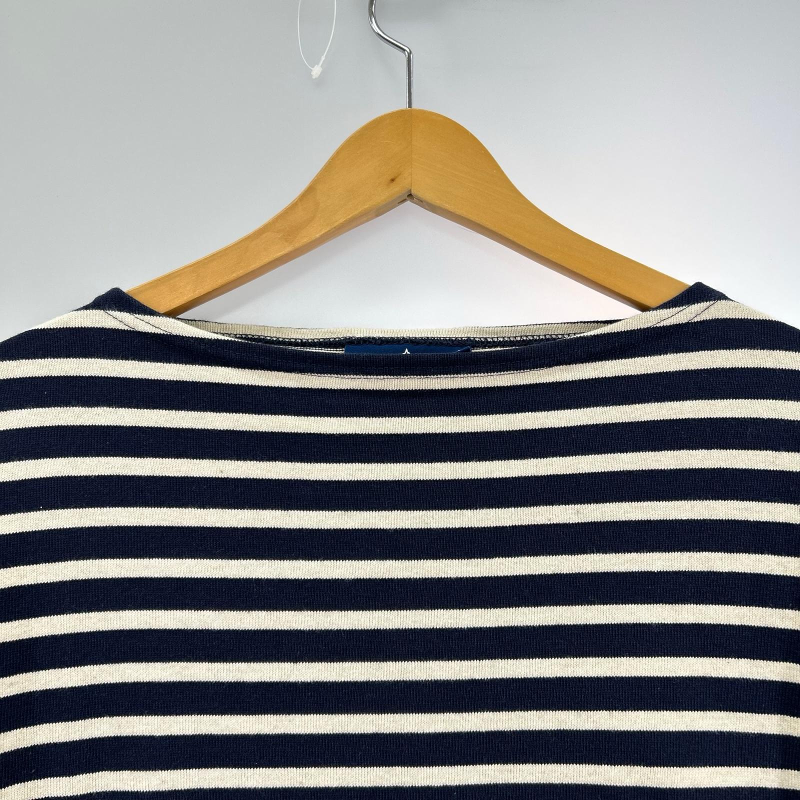 長袖Tシャツ ボーダー バスクシャツ ネイビー 5