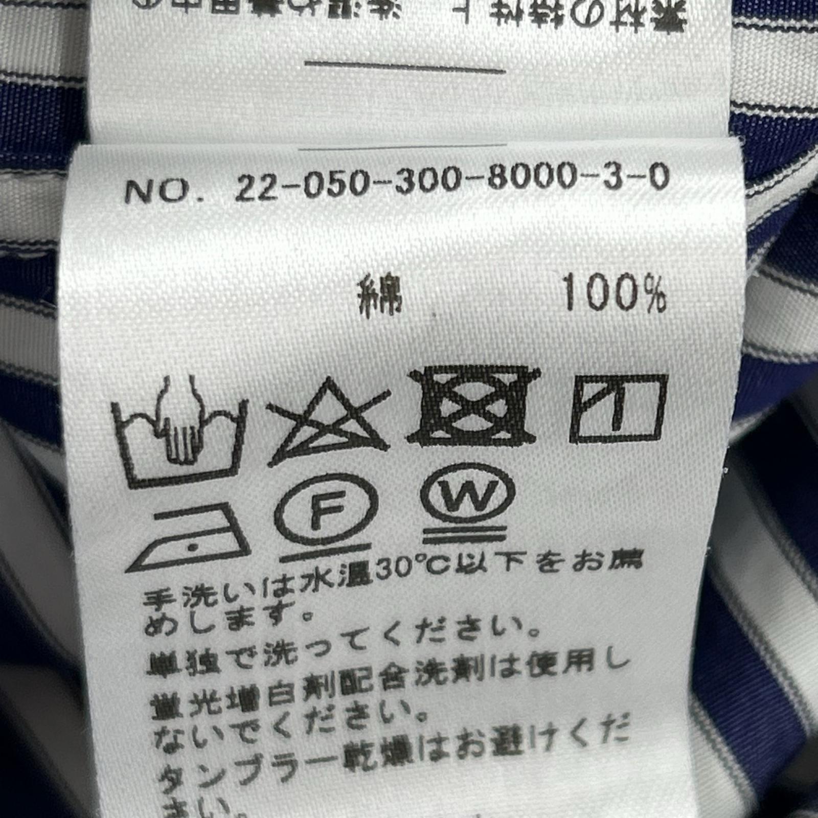 長袖シャツ 別注THOMAS MASON ストライプ柄シャツ M M