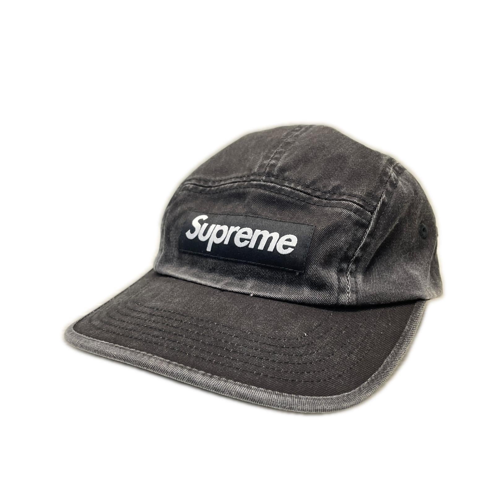 キャップ supreme 25SS ウォッシュド チノ ツイル キャンプキャップ ブラック
