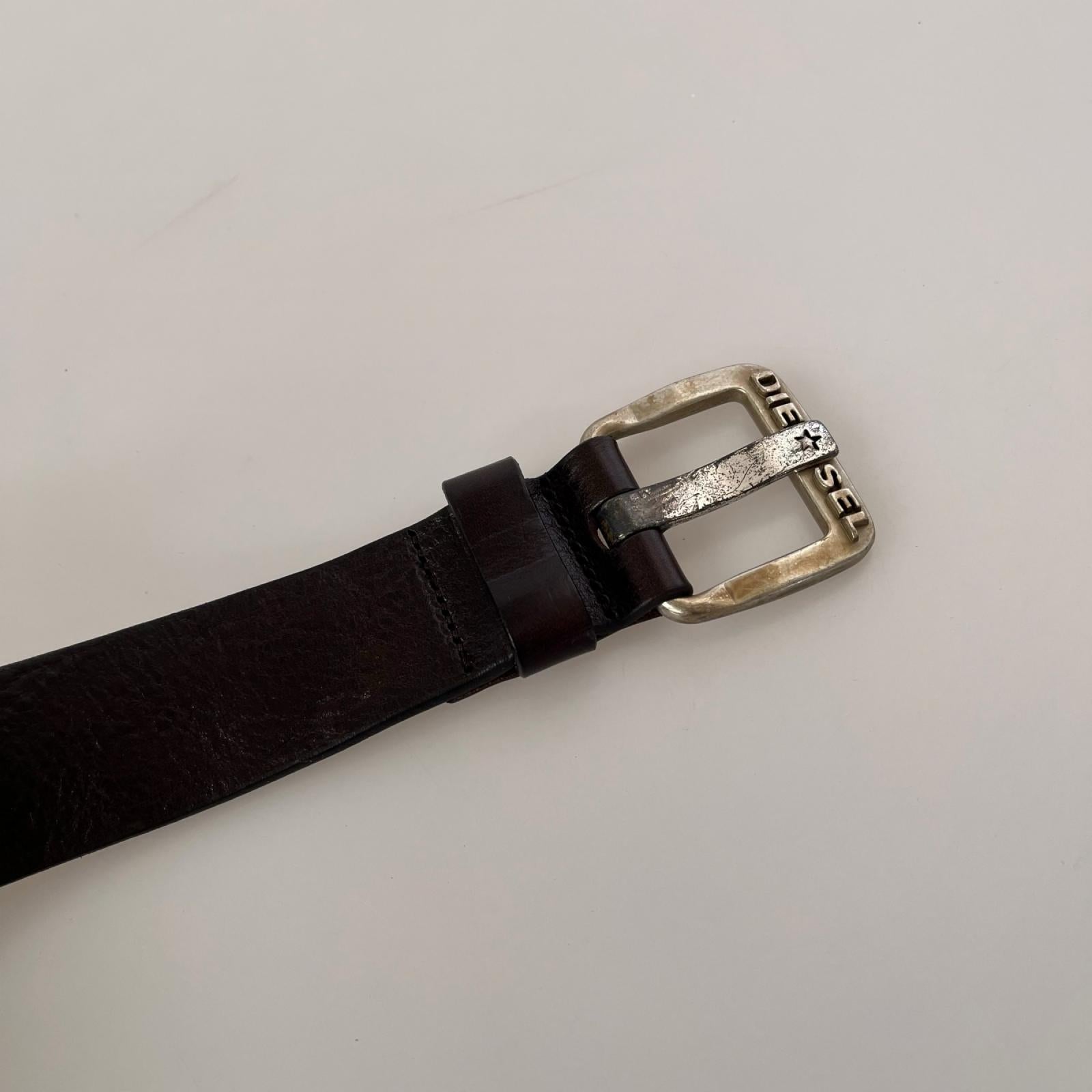 その他アクセサリー レザーベルト ブラウン