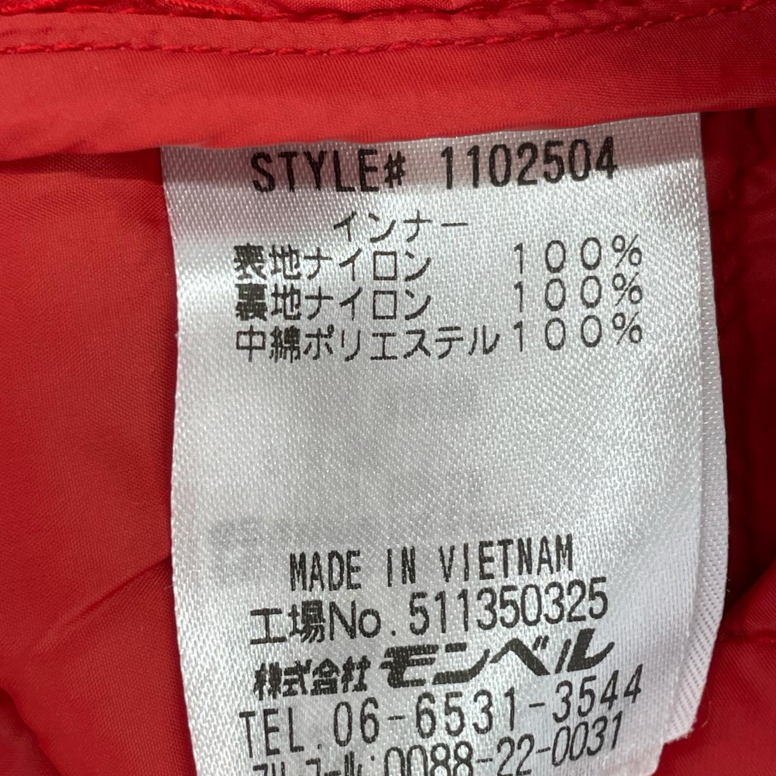 ジャケット フォールライン パーカー 赤 (M) M レッド