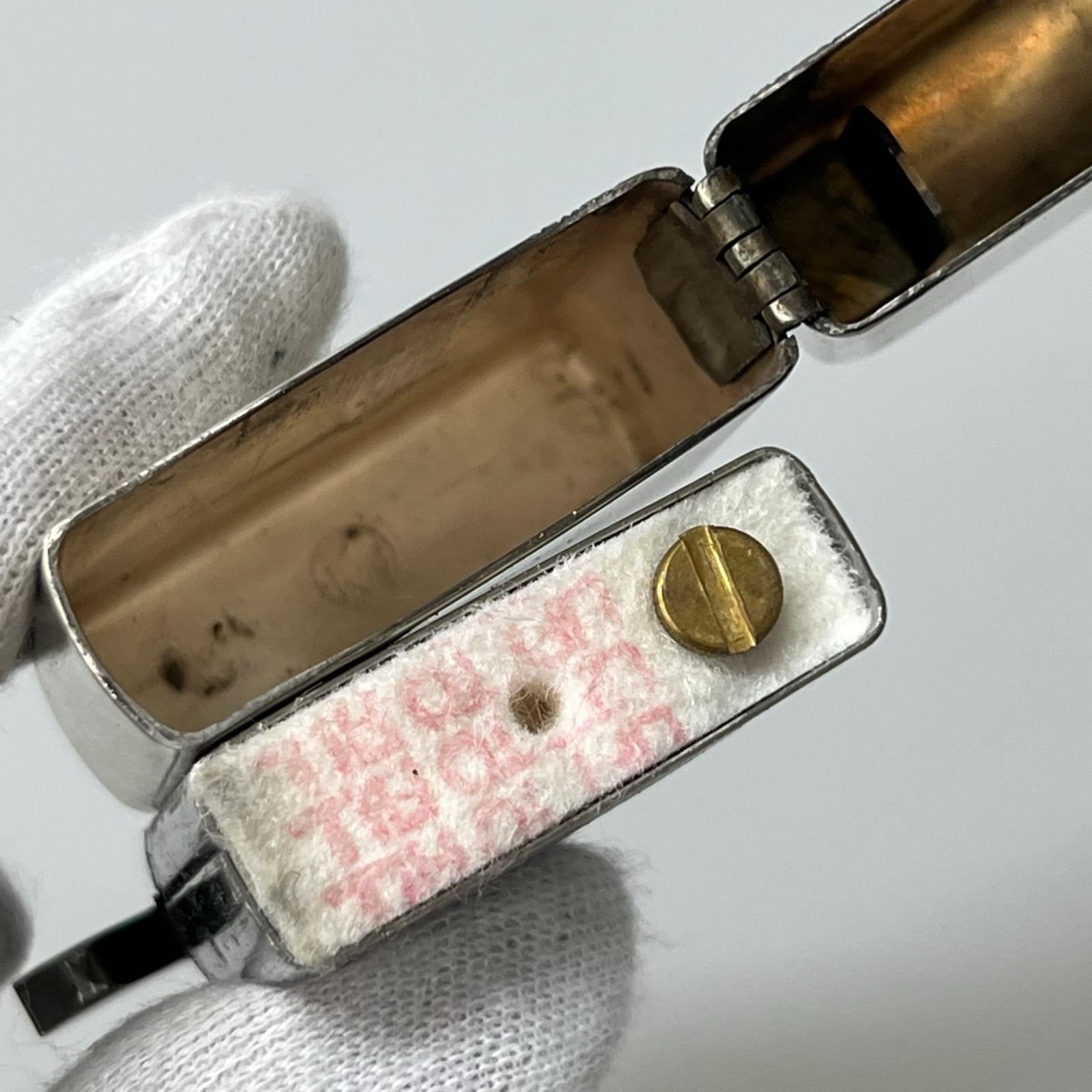 ライター ZIPPO 24年製 アラベスク クロスメタル STERLING USA製
