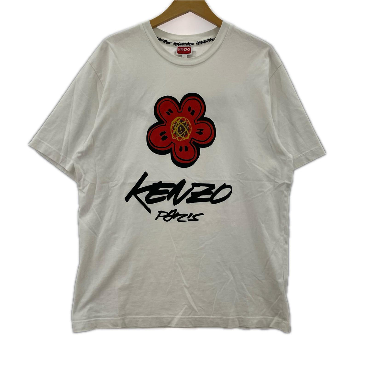 半袖Tシャツ KENZO×FUTURA 2000 フラワープリントTee L ホワイト L
