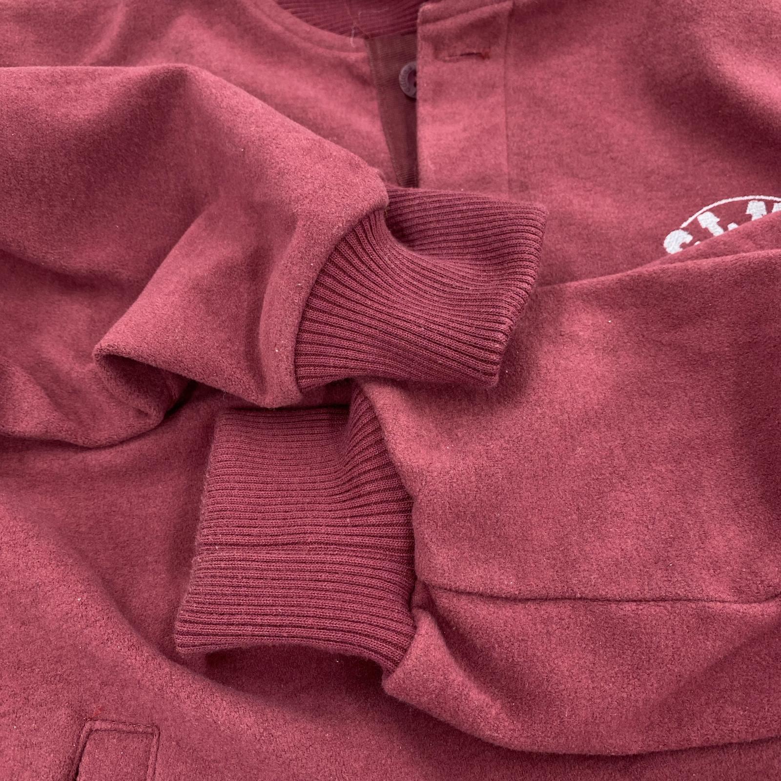 スウェット CLUB デサント製 ワインレッド (M) M レッド
