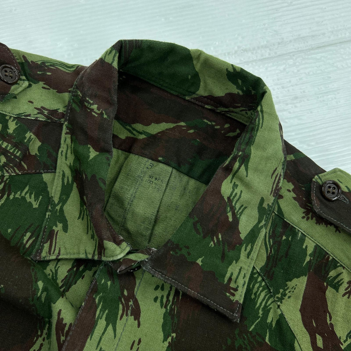 ジャケット OLD・VINTAGE ポルトガル軍 ブラッシュカモ HBTジャケット オリーブ(3) マルチカラー