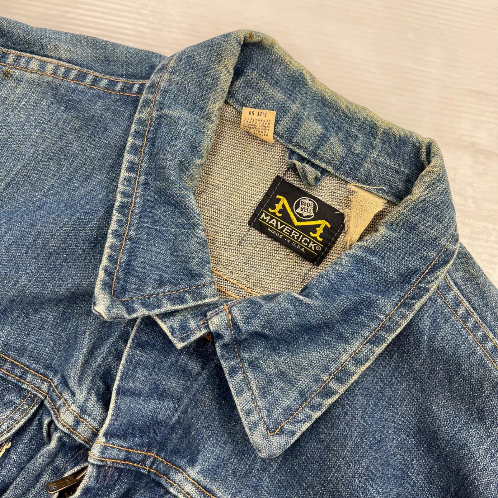 デニムジャケット 70s MARVERICK 50 50 ネイビー