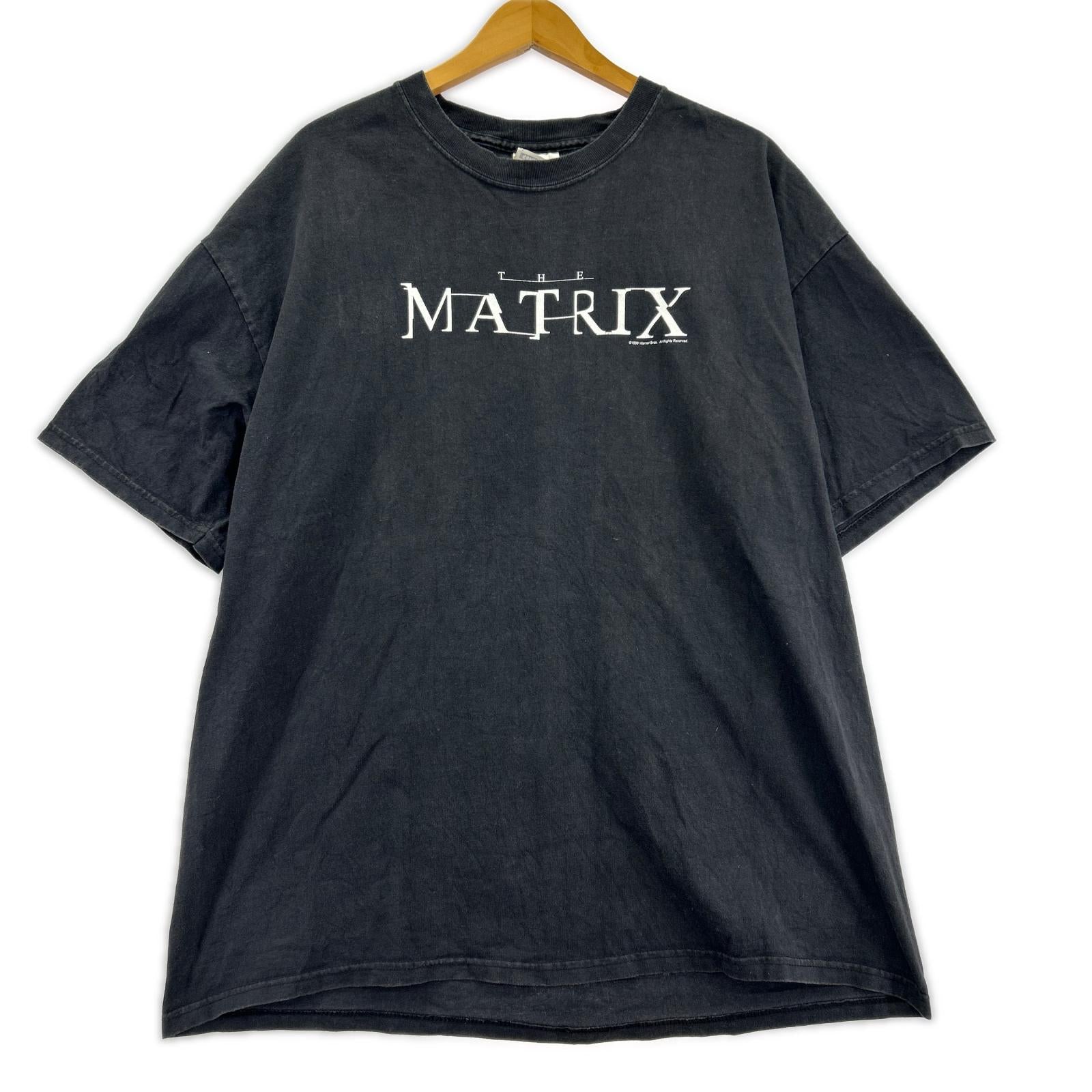半袖Tシャツ 90s THE MATRIX MOVIE TEE 黒 (XL) ブラック