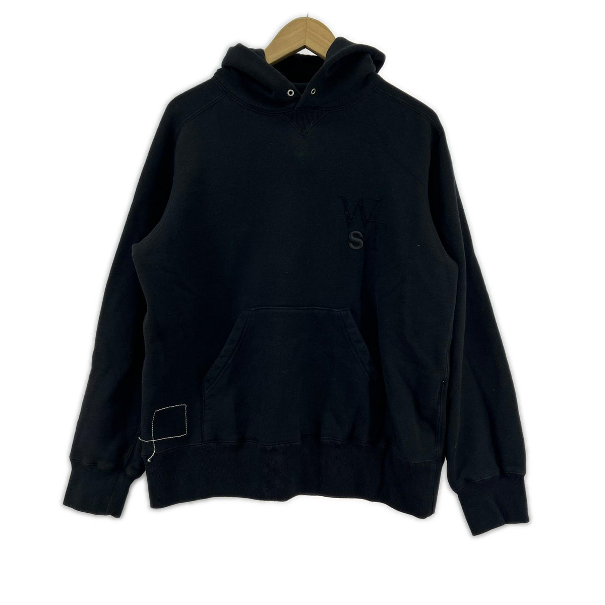 パーカー 25SS ×WTAPS Flock Print Hoodie 黒 (3) ブラック