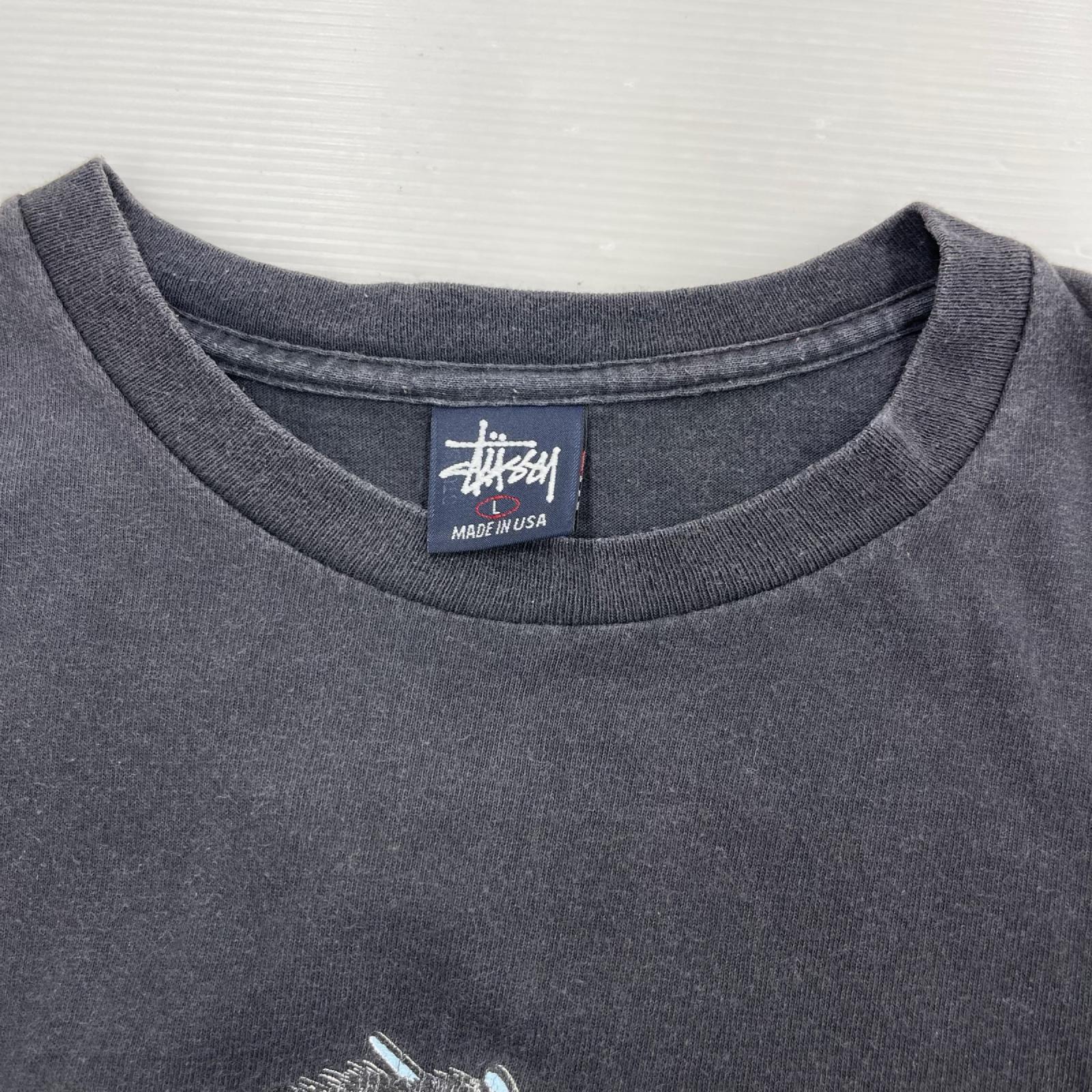 半袖Tシャツ 90s USA製 紺タグ ドラゴン Tシャツ (L) ブラック L ブラック
