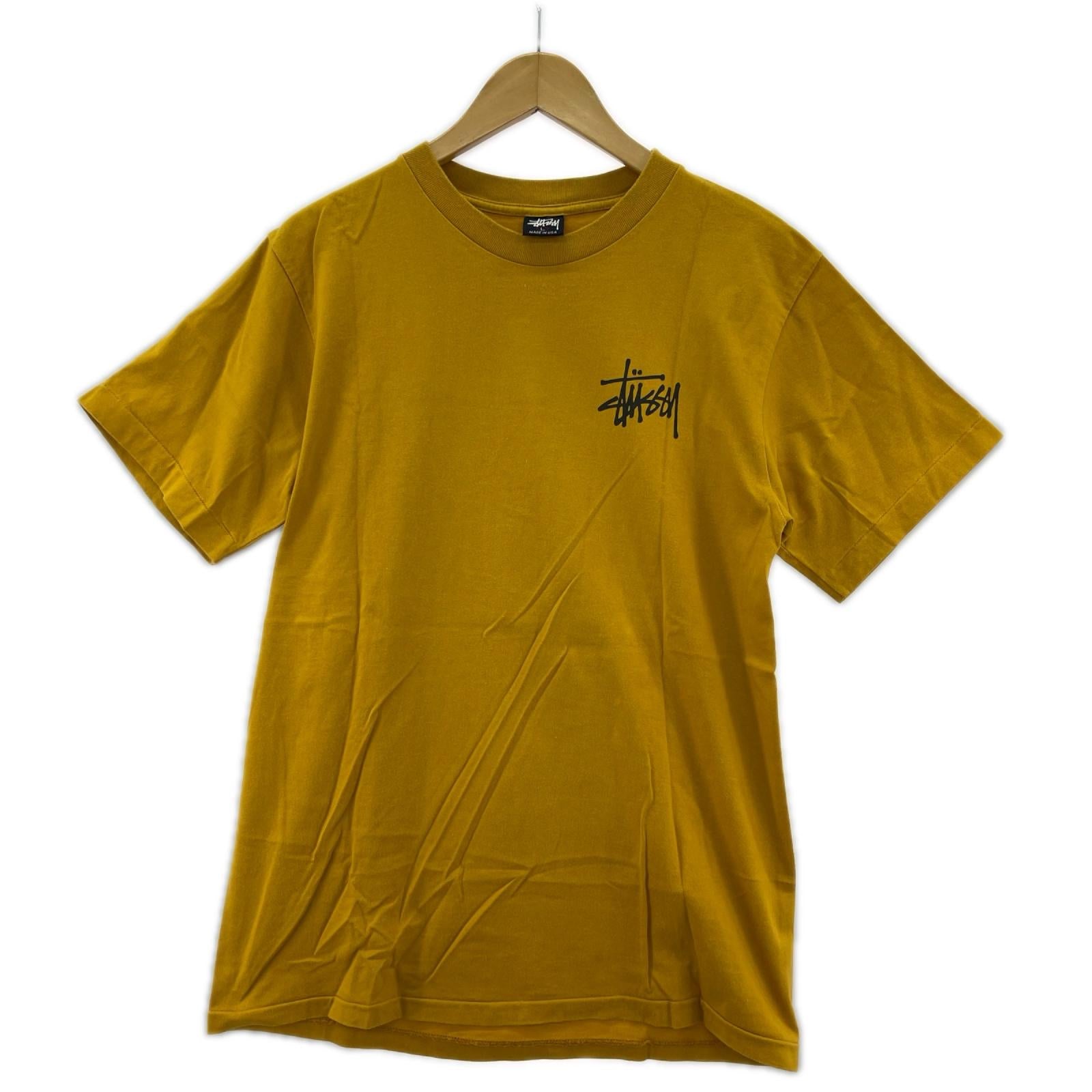 半袖Tシャツ 90s USA製 紺タグ ドラゴン Tシャツ(L) マスタード L イエロー