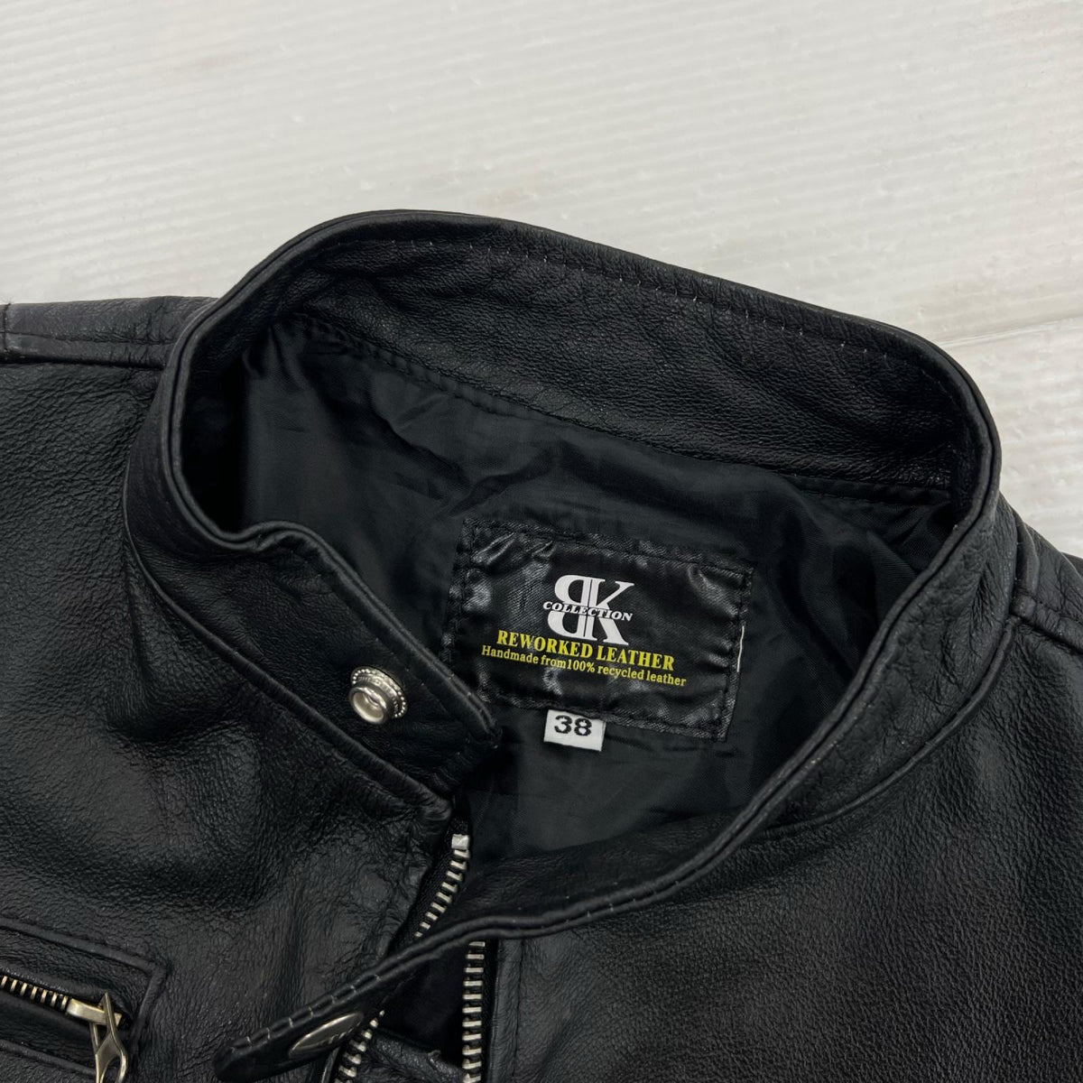 レザージャケット reworked leather ブラック 38 38 ブラック