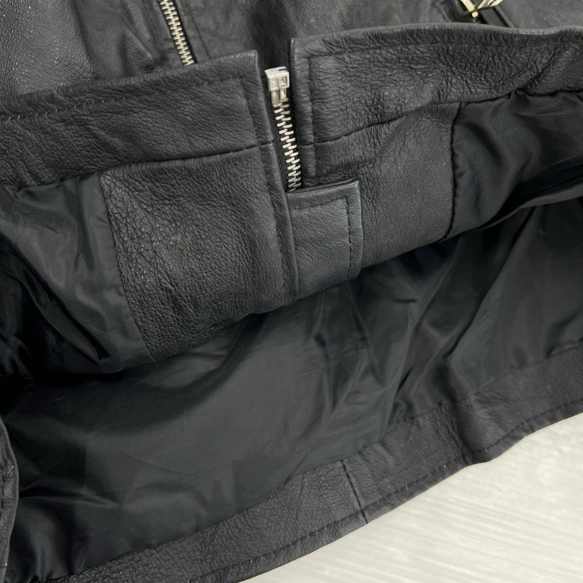 レザージャケット reworked leather ブラック 38 38 ブラック