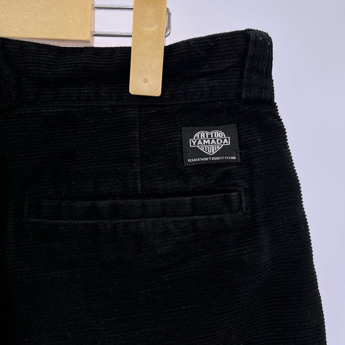 パンツ TATOO STUDIO YAMADA HORIZONTAL CORDUROY PANTS コーデュロイパンツ M 黒 M ブラック