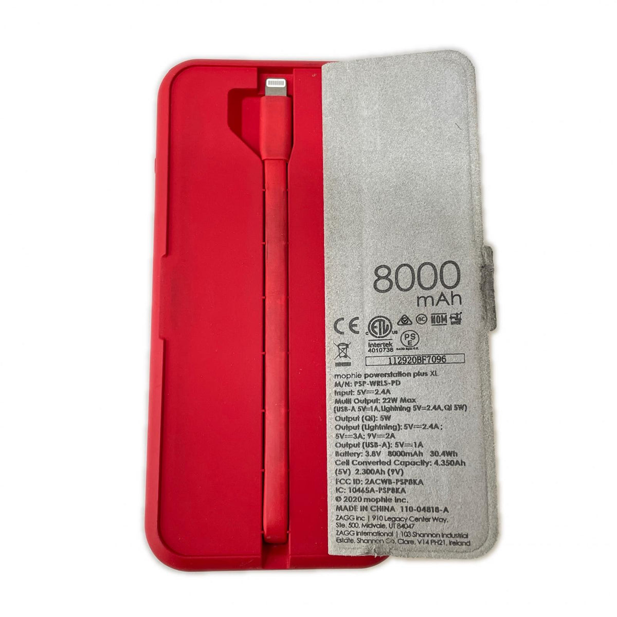 その他アクセサリー ×MOPHIE Powerstation Plus XL モバイルバッテリー レッド
