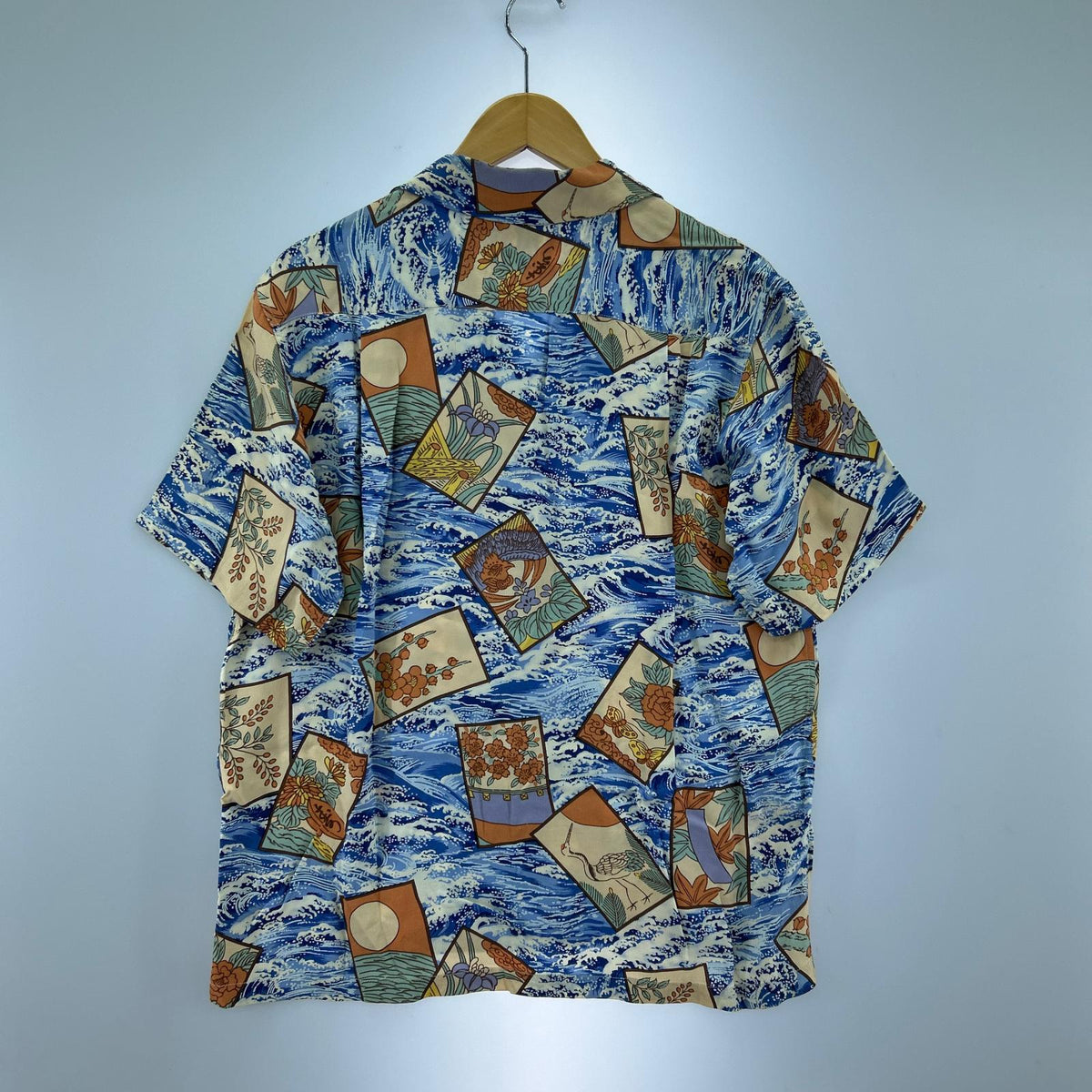 半袖シャツ SUN SURF 花札柄 アロハシャツ (S) S