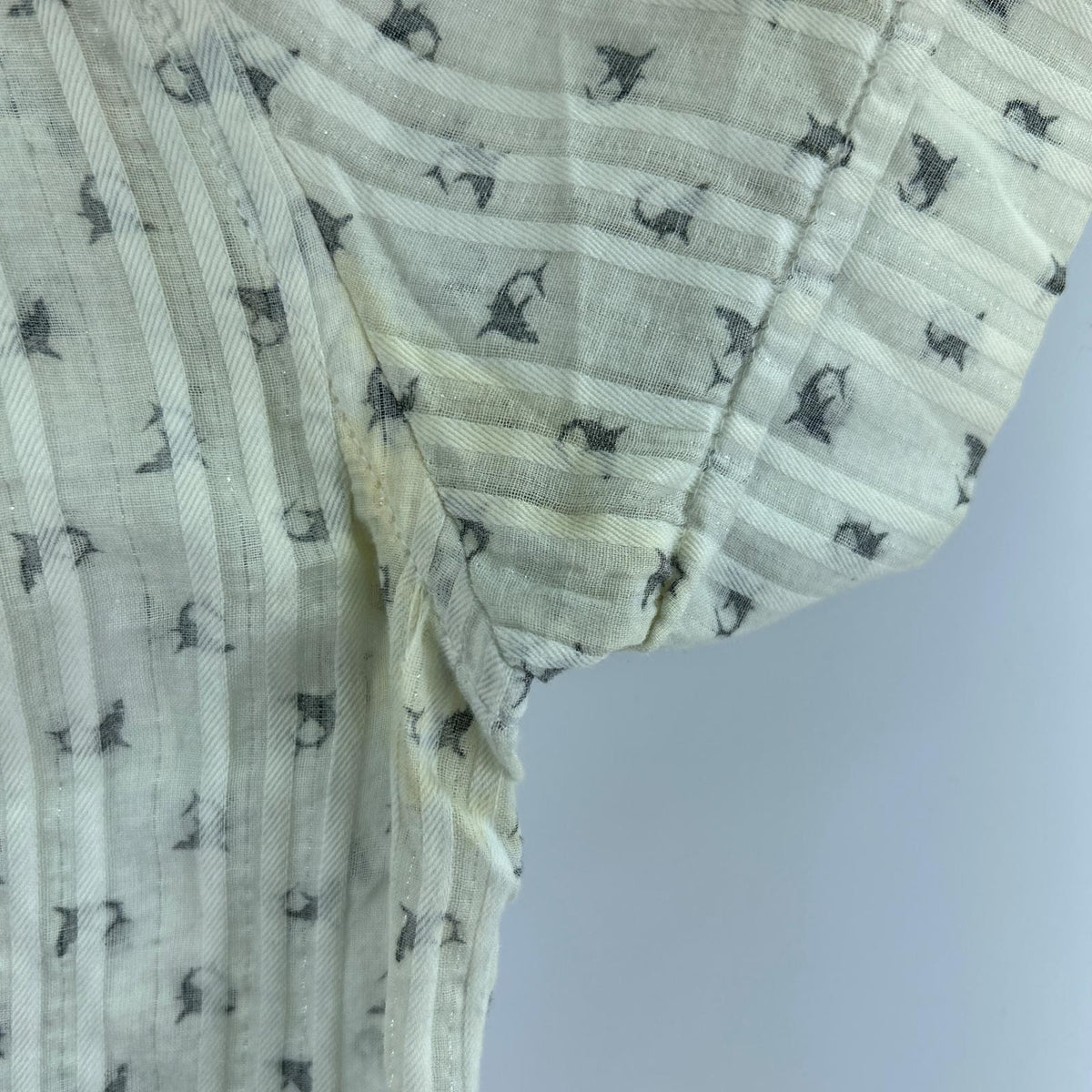 半袖シャツ DIESEL 金タグ 鮫総柄 シャツ (L) L