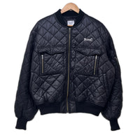 ミリタリージャケット BLESSU BU quilting MA1 キルティングジャケット sizeL ブラック L ブラック