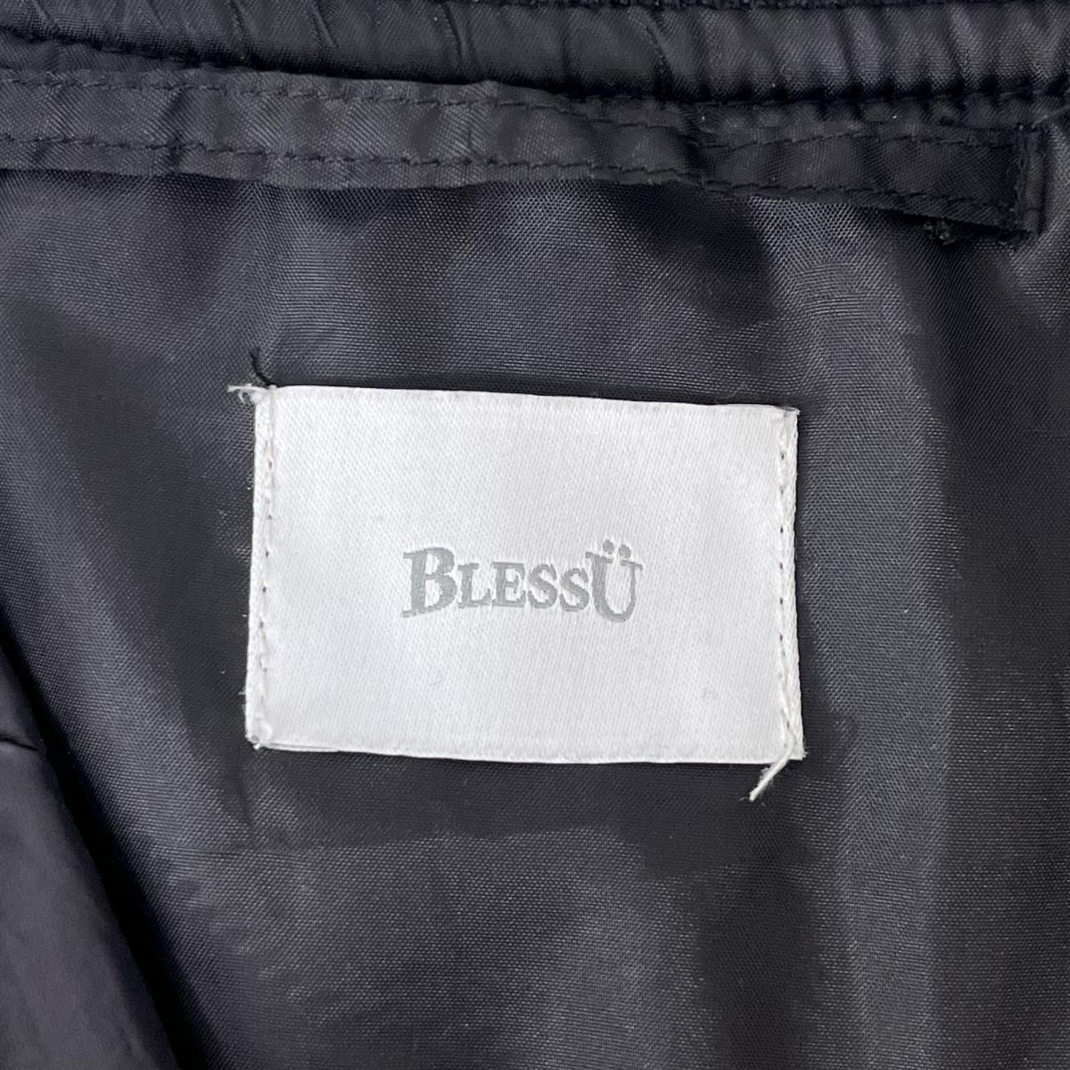 ミリタリージャケット BLESSU BU quilting MA1 キルティングジャケット sizeL ブラック L ブラック