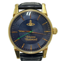 腕時計 Vivienne Westwood ミニオーブ アナログ腕時計 クォーツ ネイビー×ゴールド