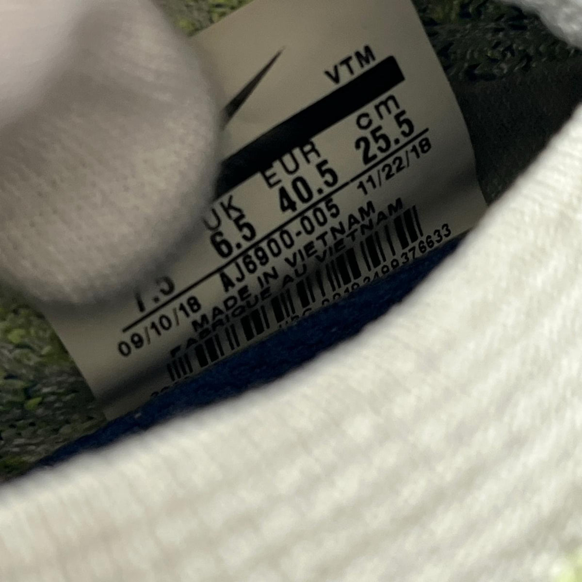 スニーカー AIR VAPORMAX FLYKNIT 3 LT 25.5cm (US7 1/2 UK7 EU41)