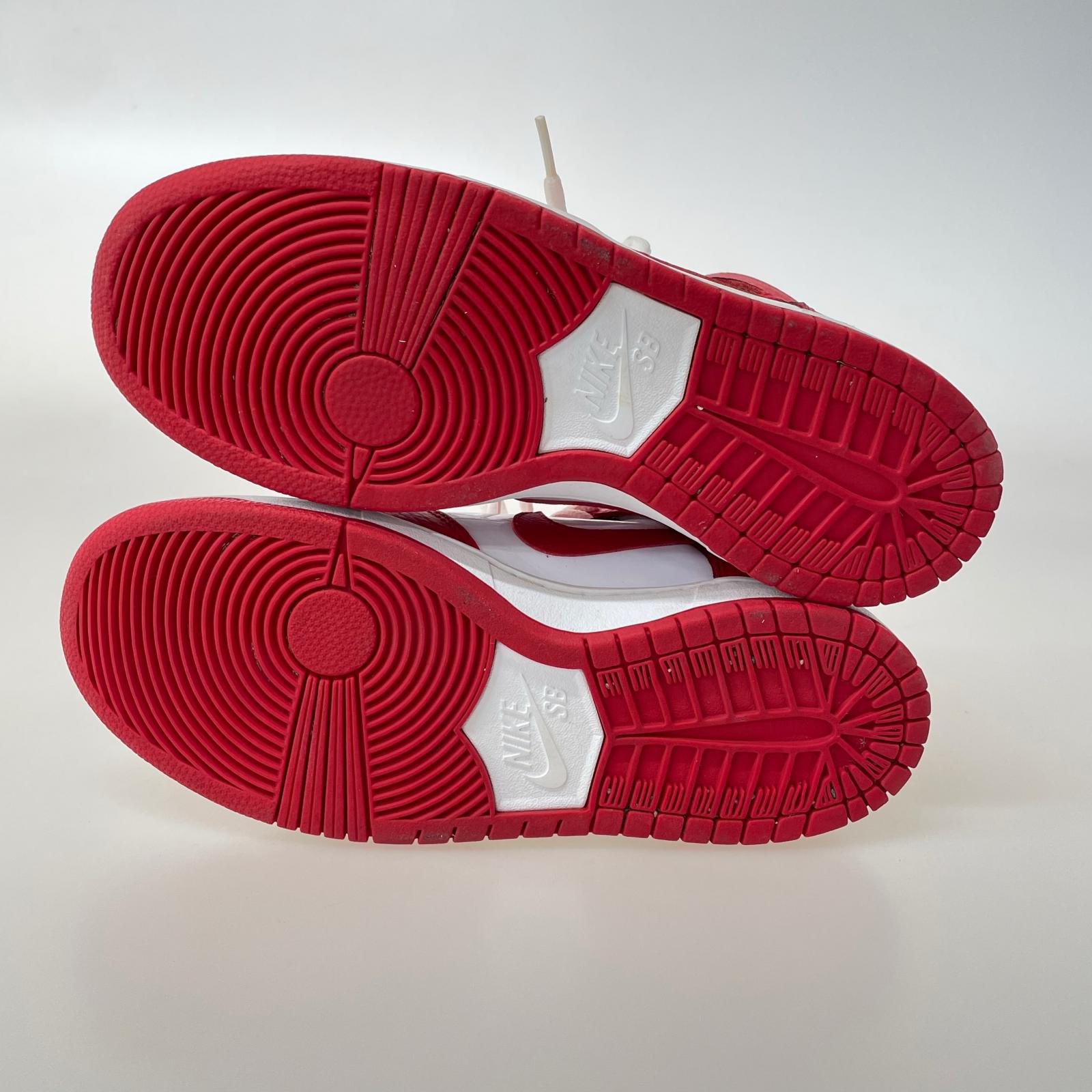 スニーカー ZOOM DUNK HIGH PRO University Red White 26cm (US8 UK7 1/2 EU42)