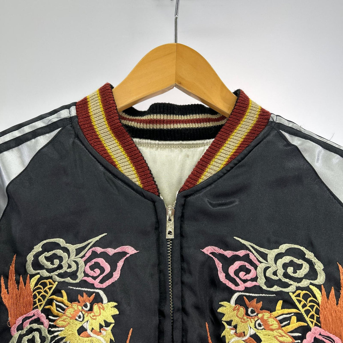 ブルゾン TAILOR サテン キルティング リバーシブル スカジャン M M