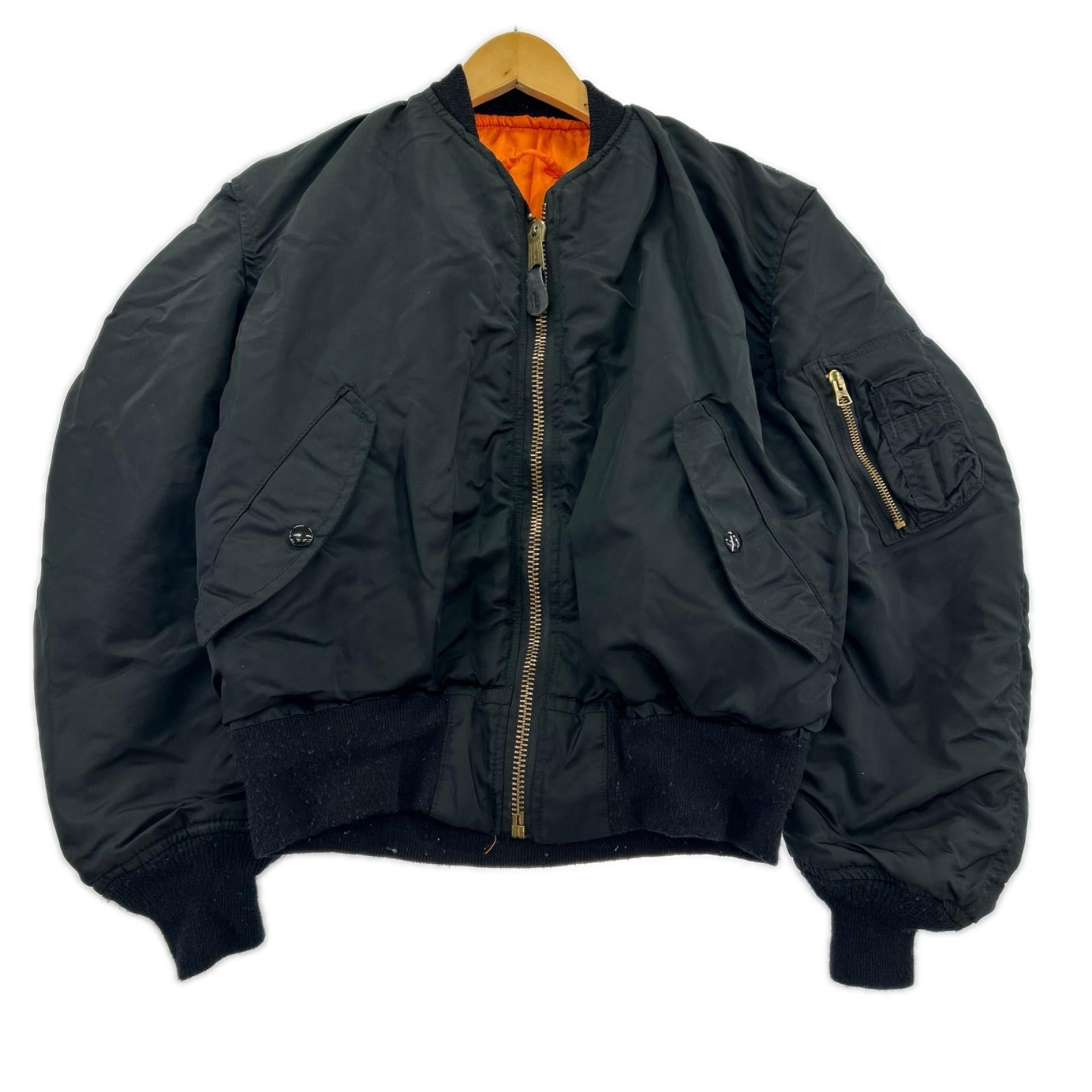 ジャケット GOLDEN MFG USA製 MA-1 ブラック(XS) ブラック