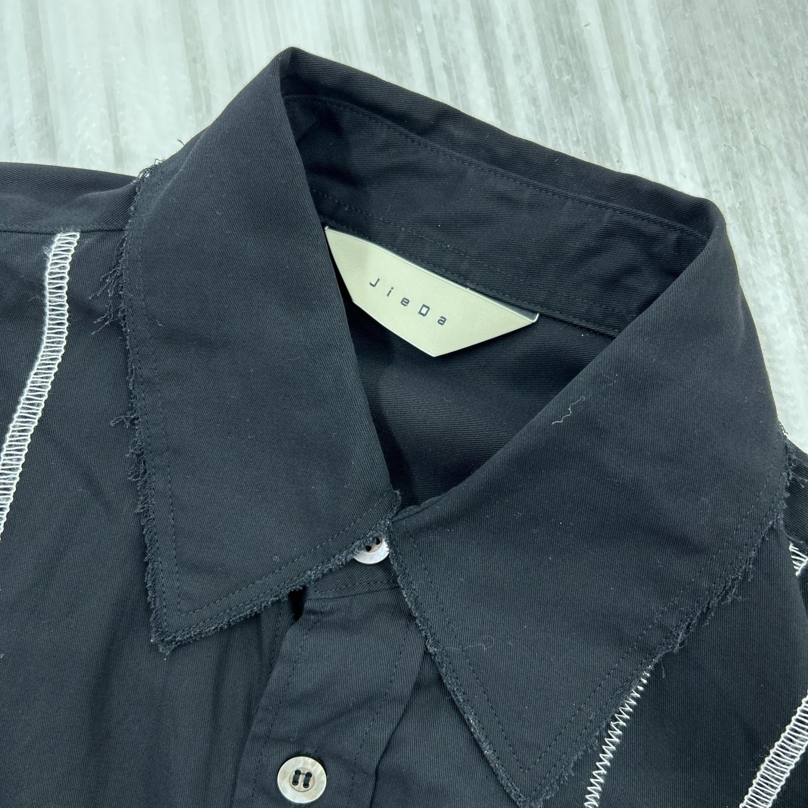 長袖シャツ 21SS STITCH WORK SHIRT 黒 (1) 1 ブラック
