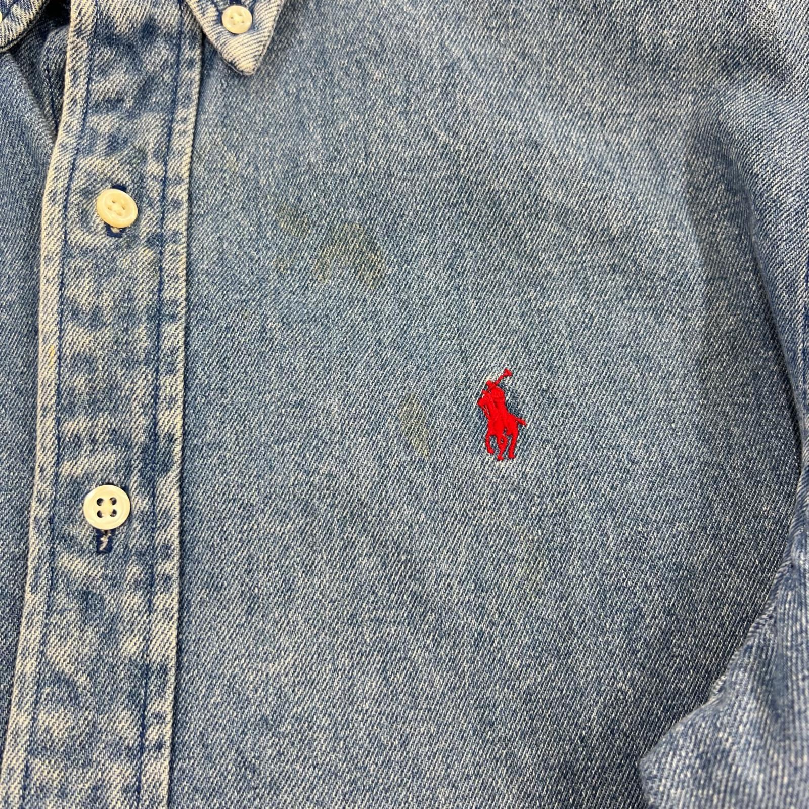 長袖シャツ POLO COUNTRY デニムシャツ M M ブルー
