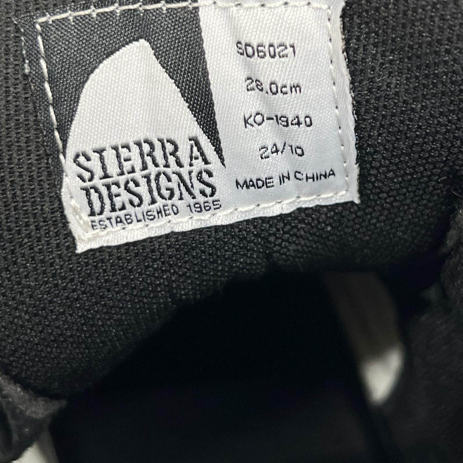 ブーツ SIERRA DESIGNS サイドジップ ハイブーツ 黒 28.0cm 28cm (US10 UK9 1/2 EU46) ブラック