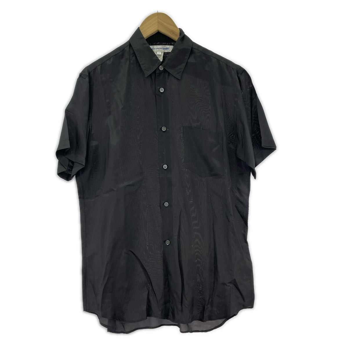 半袖シャツ SHIRT キュプラ 黒 (S) S ブラック