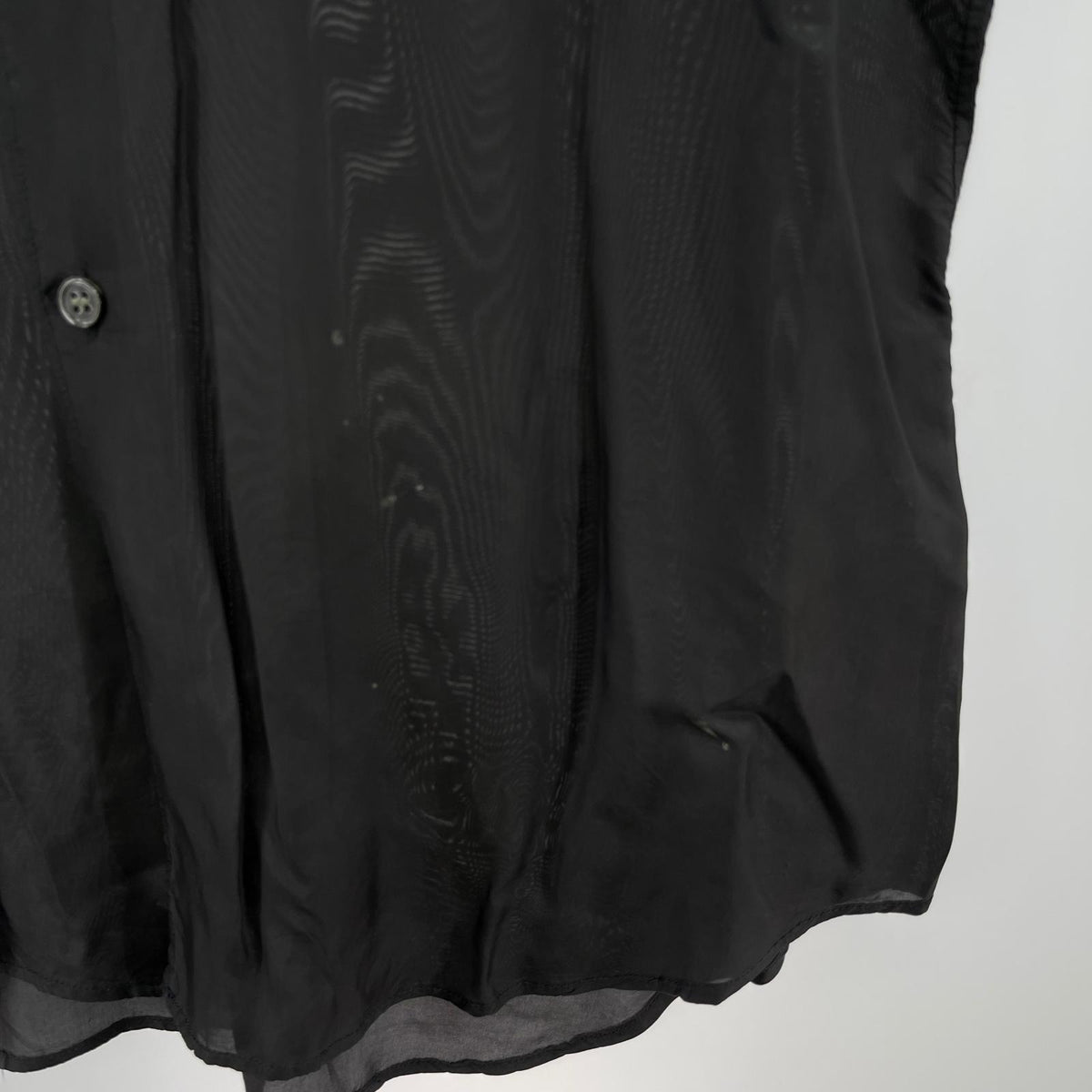 半袖シャツ SHIRT キュプラ 黒 (S) S ブラック