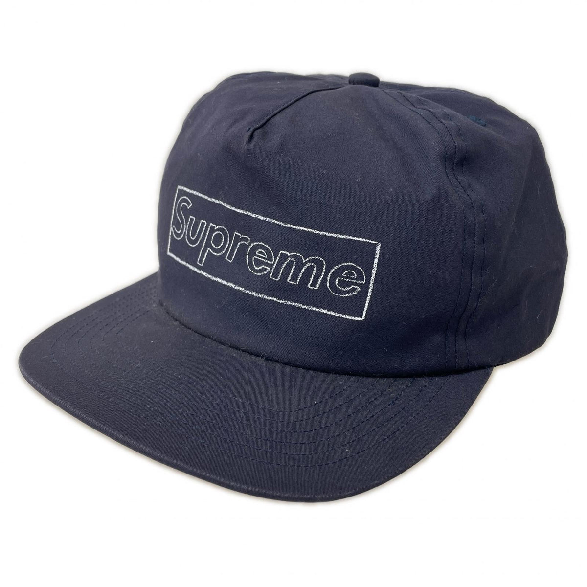キャップ ×KAWS Chalk Logo 5-Panel Cap 紺 ネイビー