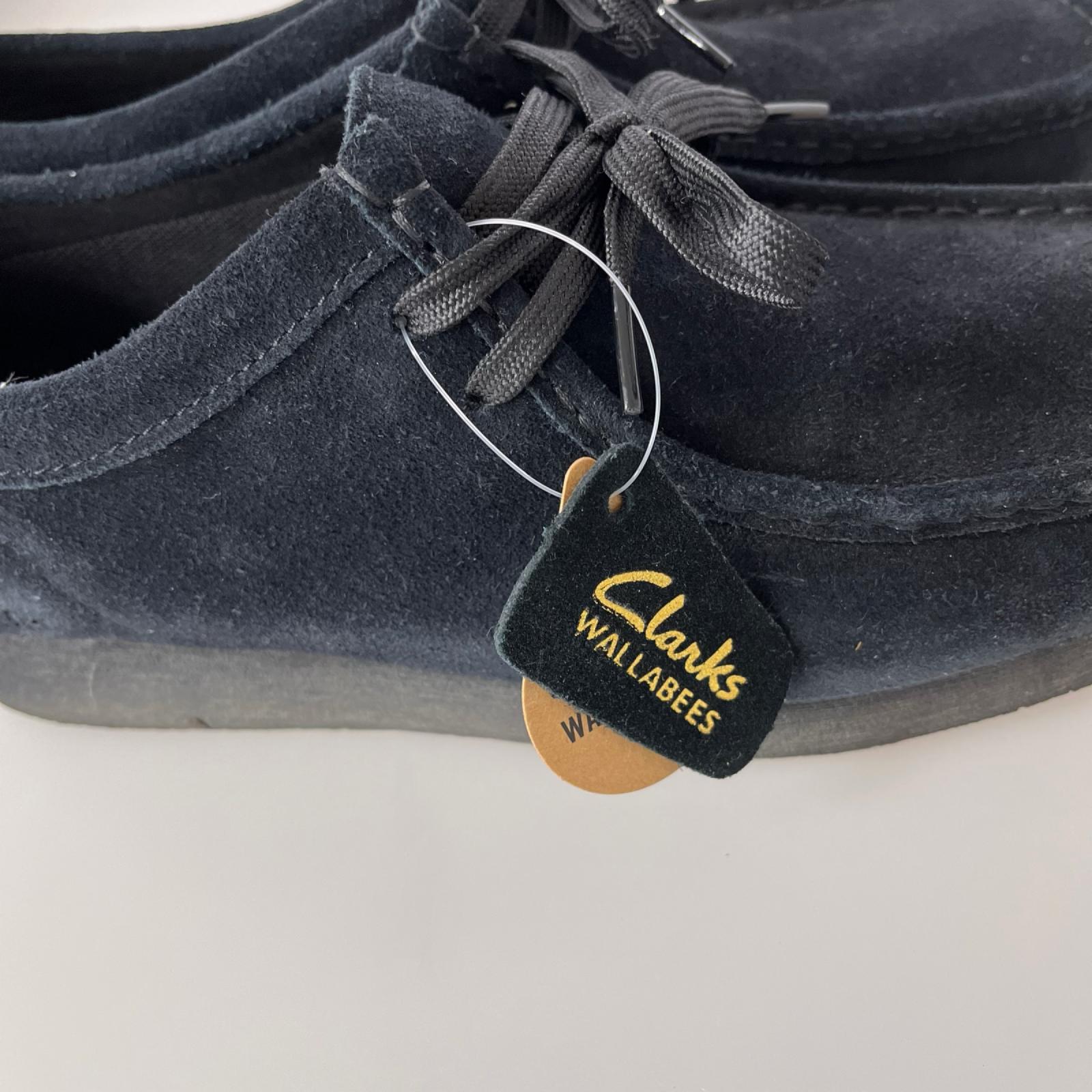 スニーカー clarks wallabee 2 wp 黒 26.5cm ブラック