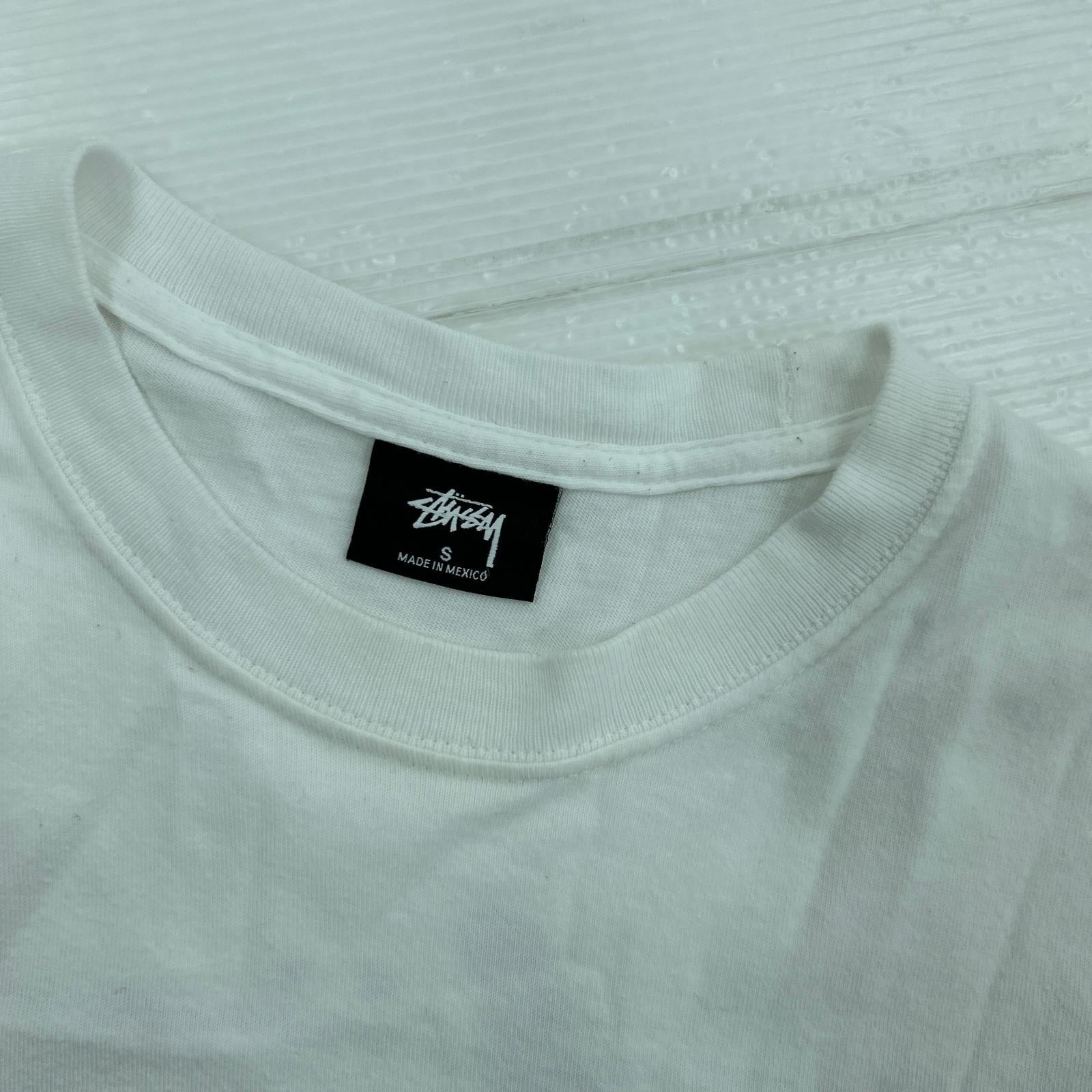 半袖Tシャツ STUSSY SSカットソー ホノルル 白 (S) S ホワイト