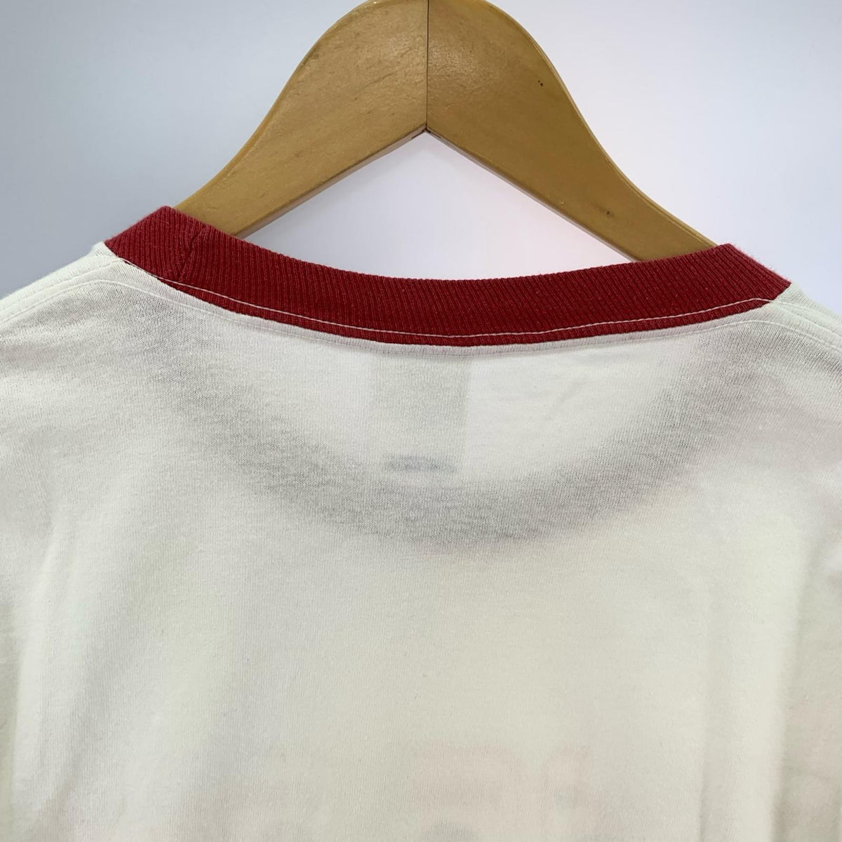 半袖Tシャツ DELTA 2枚タグ リンガーTEE(S) S ホワイト