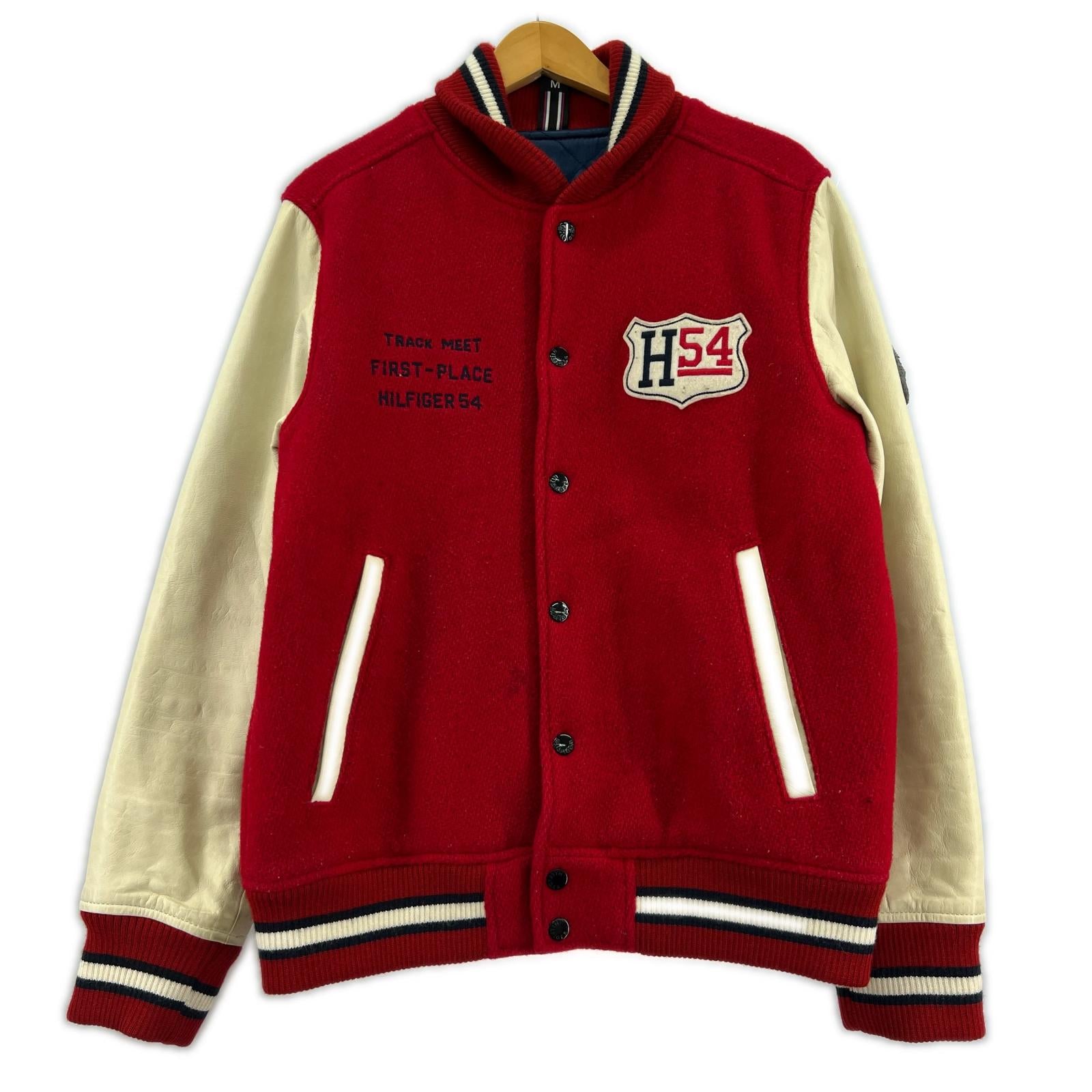 ジャケット スタジャン M RED M レッド