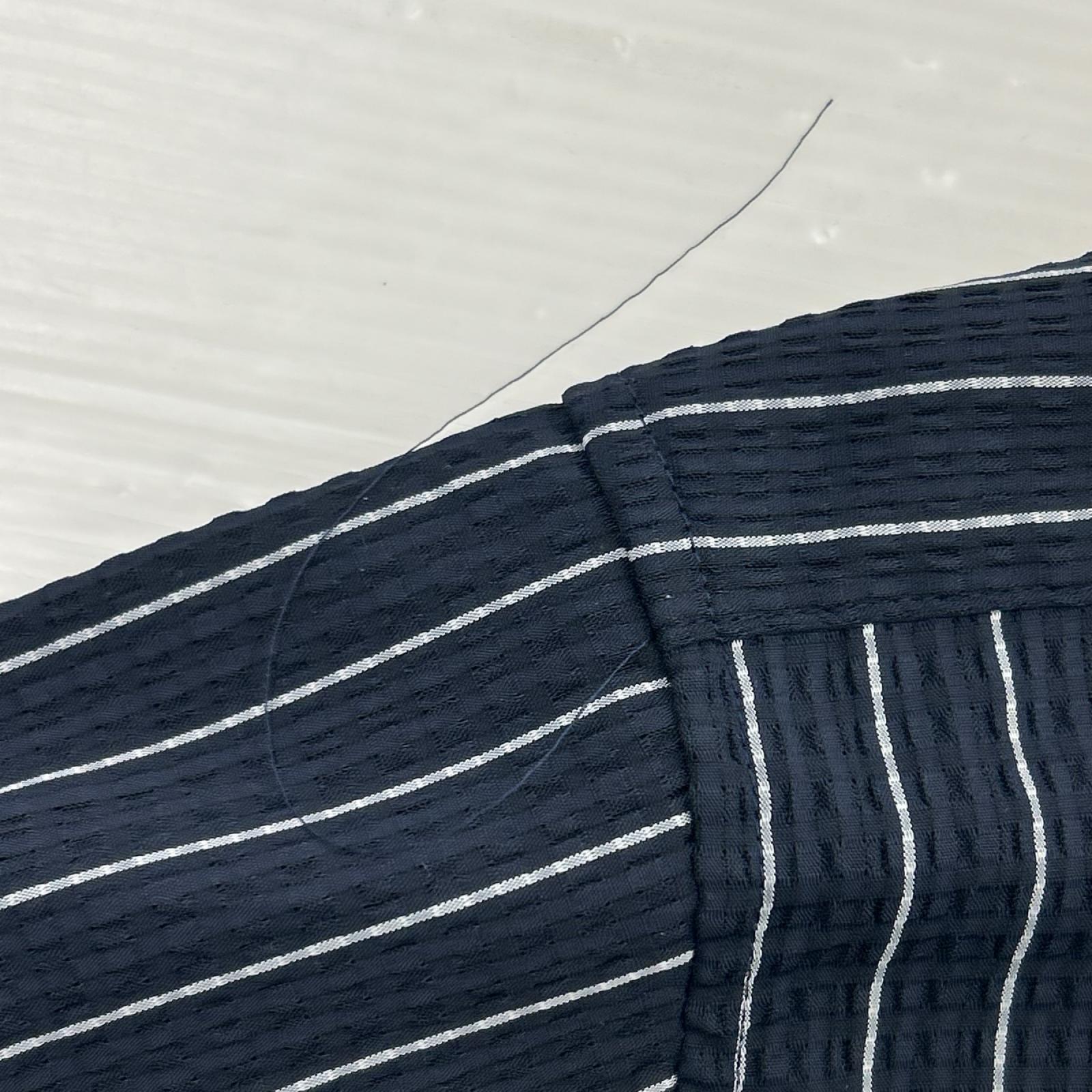 半袖シャツ ACANTHUS×muta シアサッカーS/Sシャツジャケット XL ネイビー ネイビー