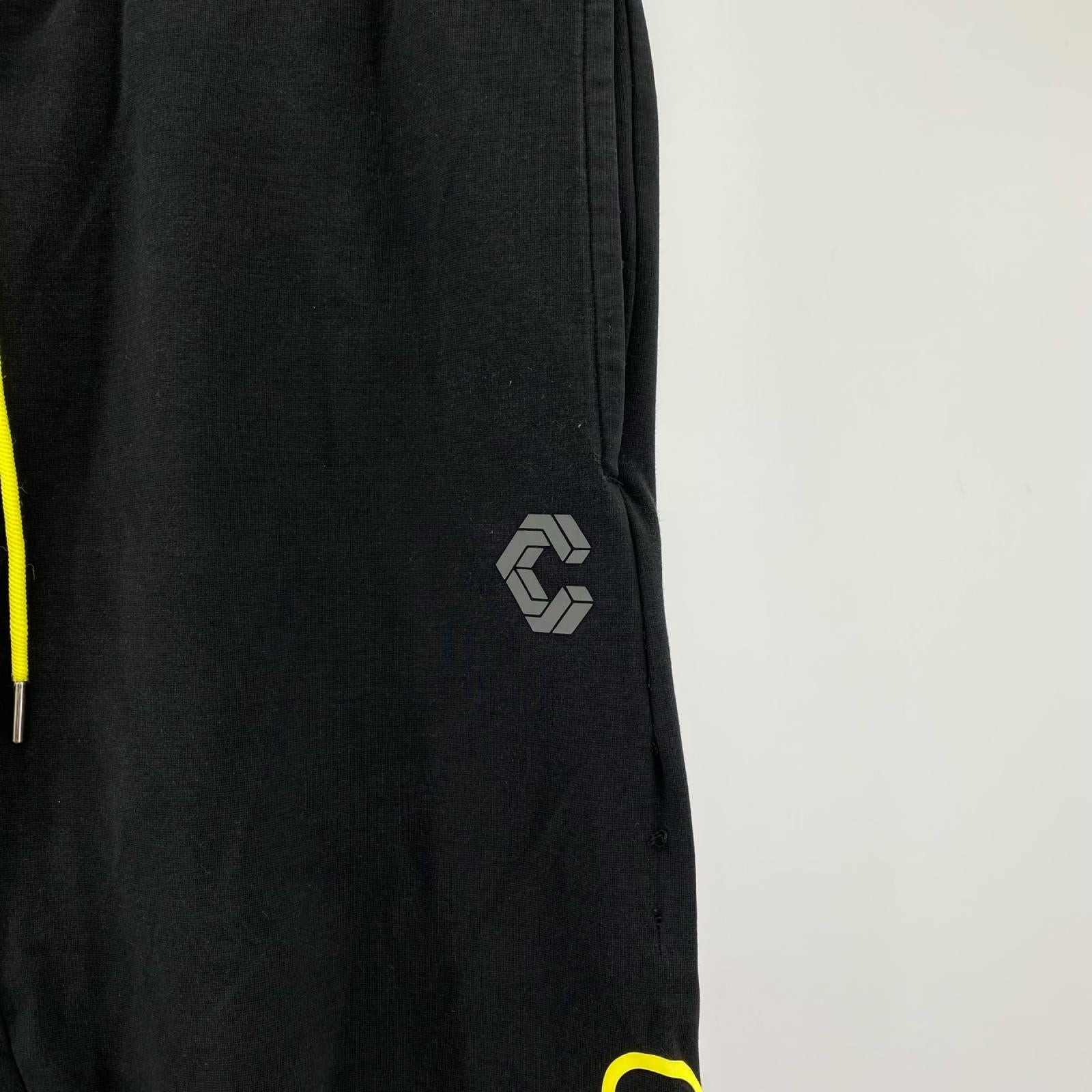 パンツ CRONOS/ジョガーパンツ/BLK/YEL/XL ブラック