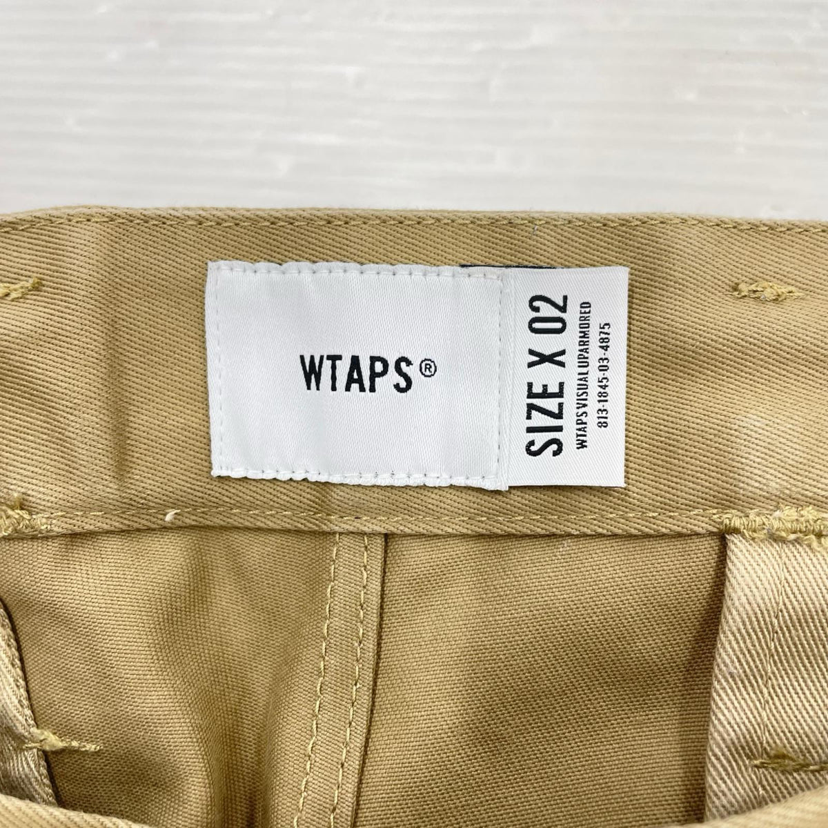 パンツ 21ss TUCK TROUSERS COTTON TWILL ベージュ