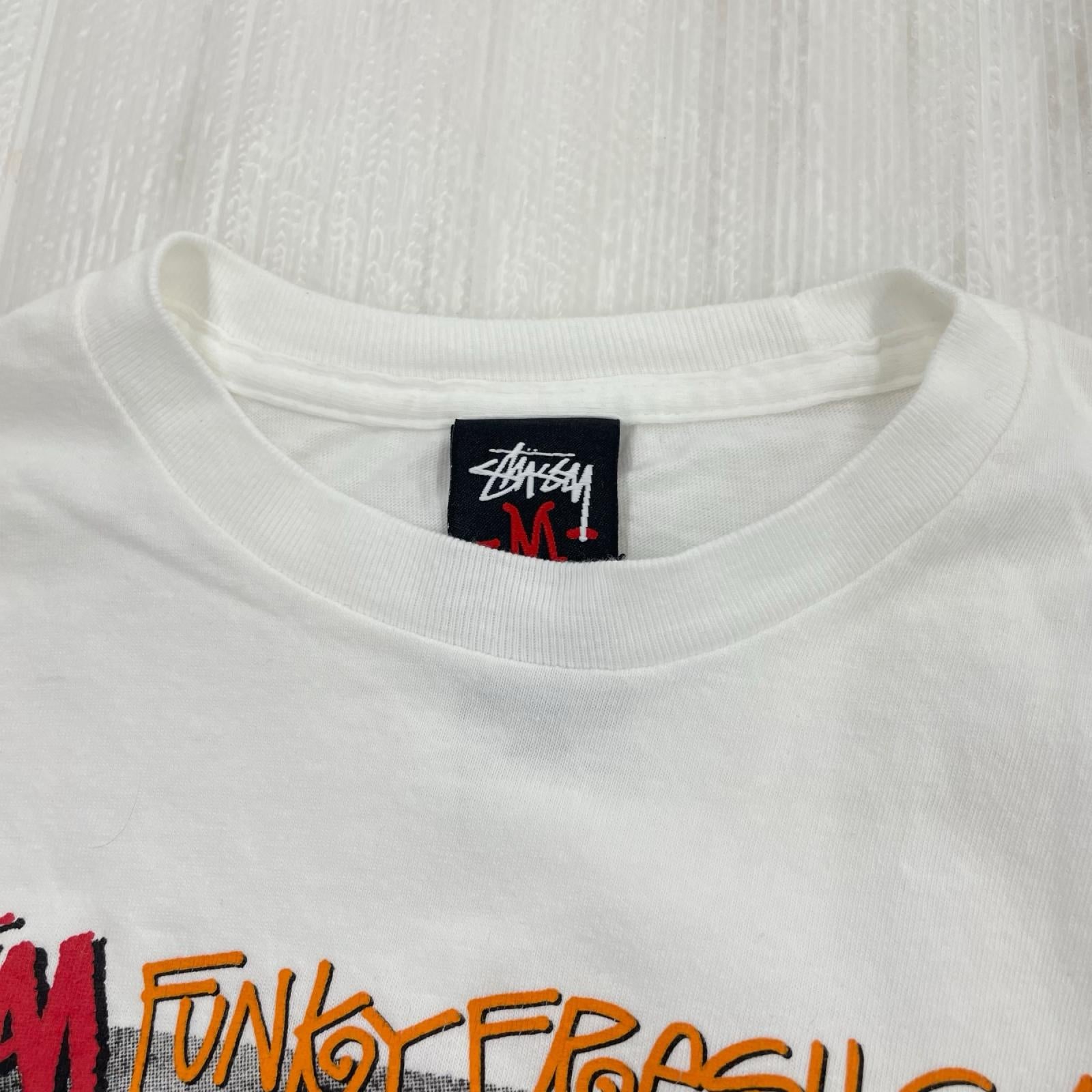 半袖Tシャツ STUSSY×タワレコ/白 M ホワイト