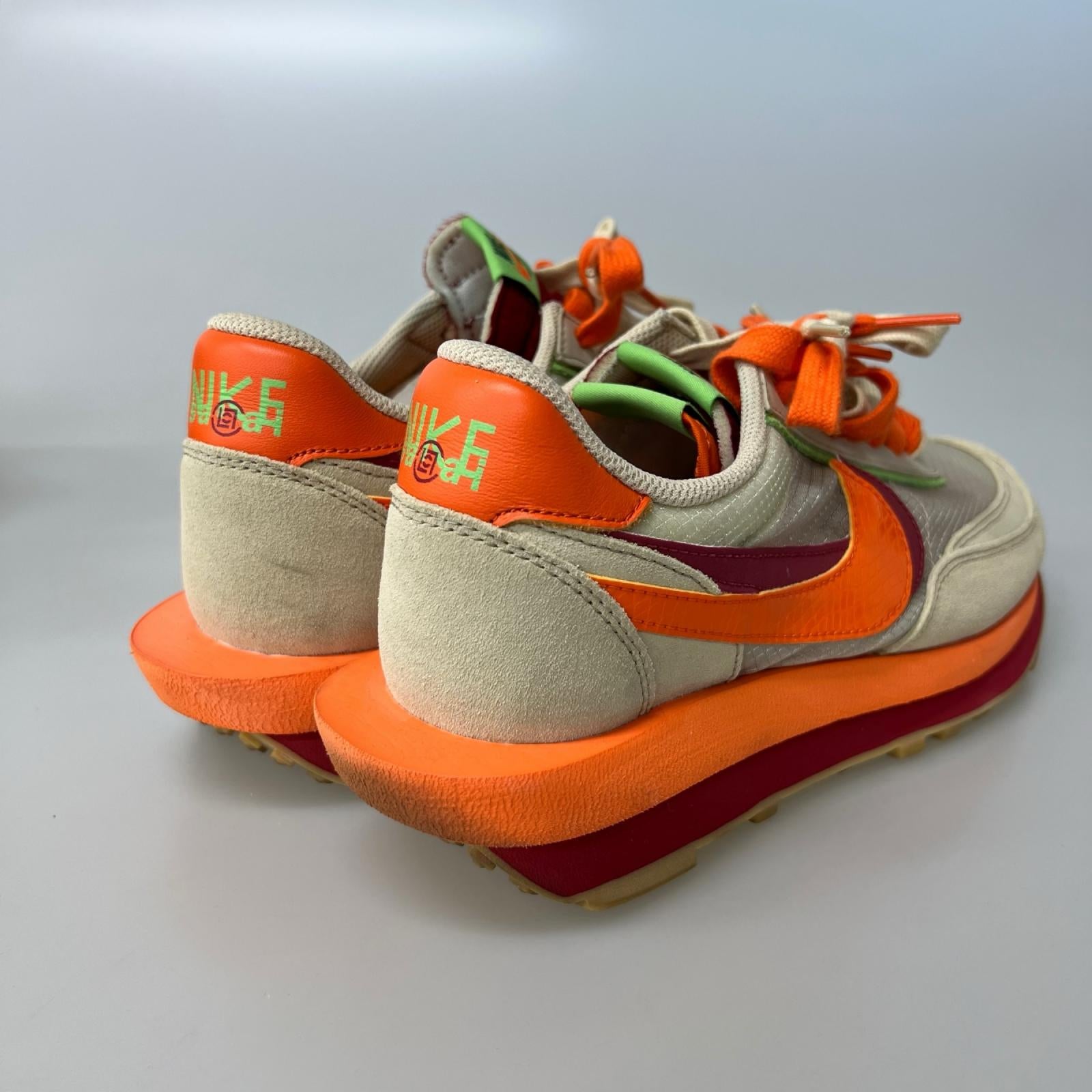 スニーカー ×CLOT×Sacai LD Waffle Orange Blaze 26cm 26cm (US8 UK7 1/2 EU42)