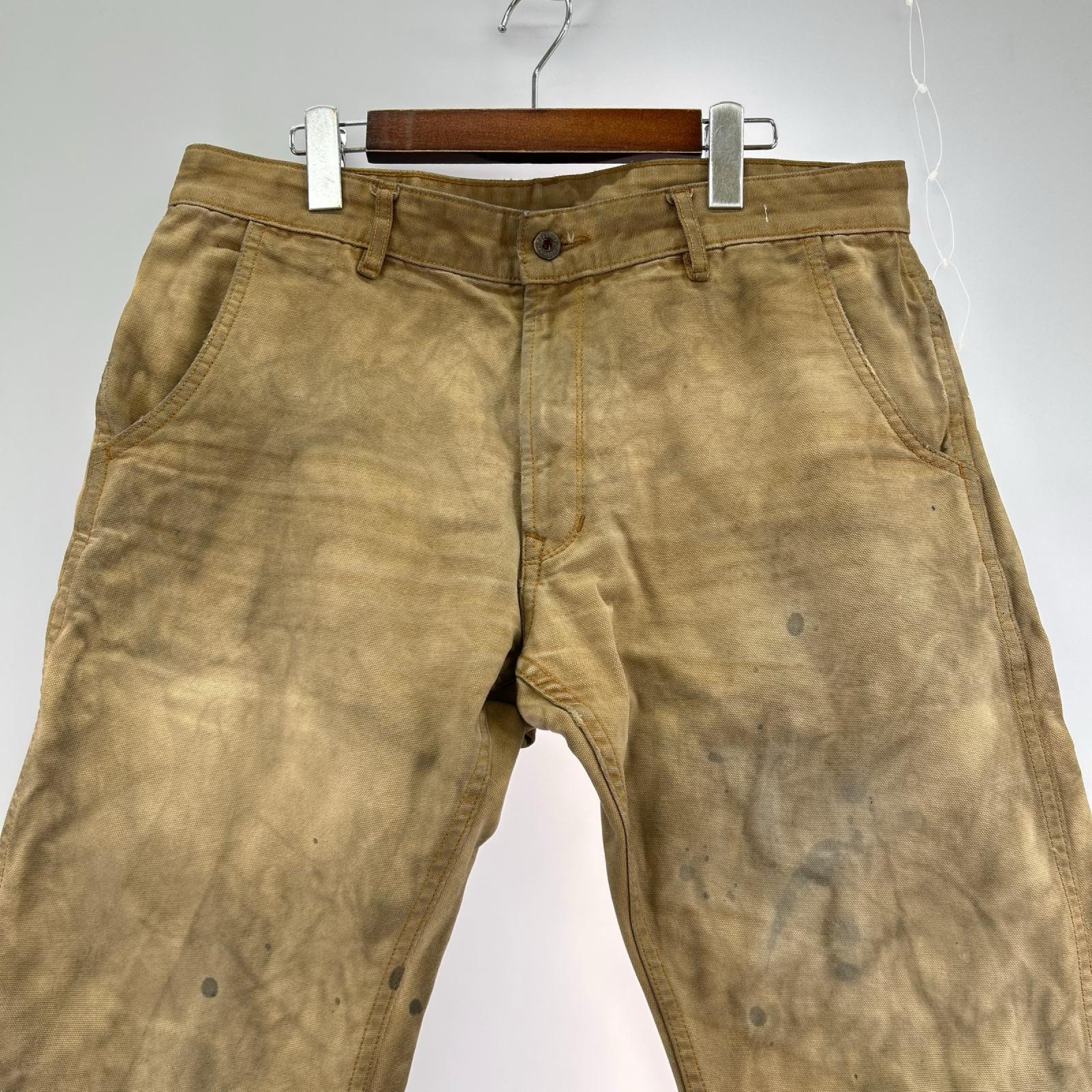 パンツ RAILCAR FINEGOODS ダックパンツ w35 36 ブラウン