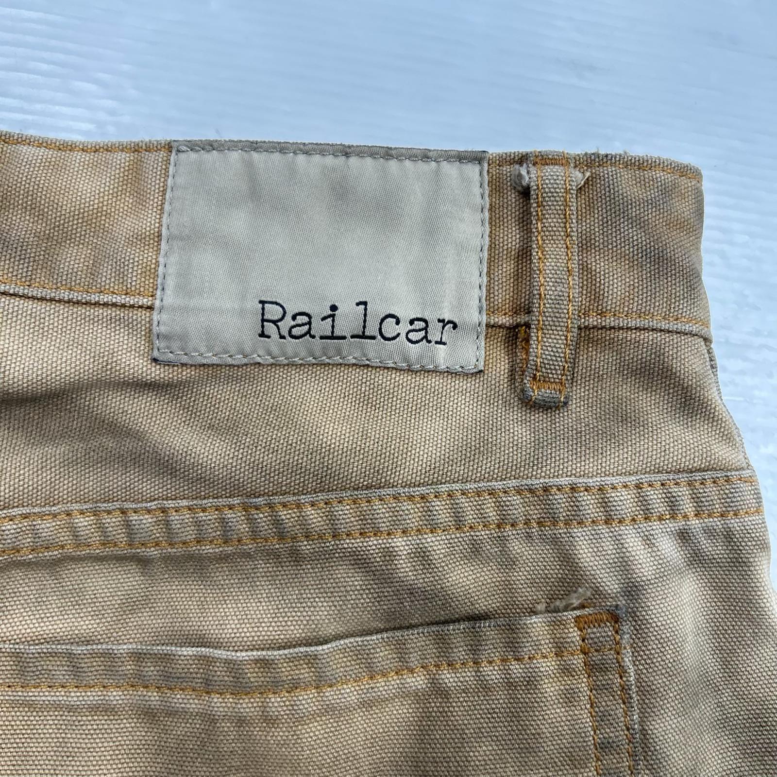 パンツ RAILCAR FINEGOODS ダックパンツ w35 36 ブラウン
