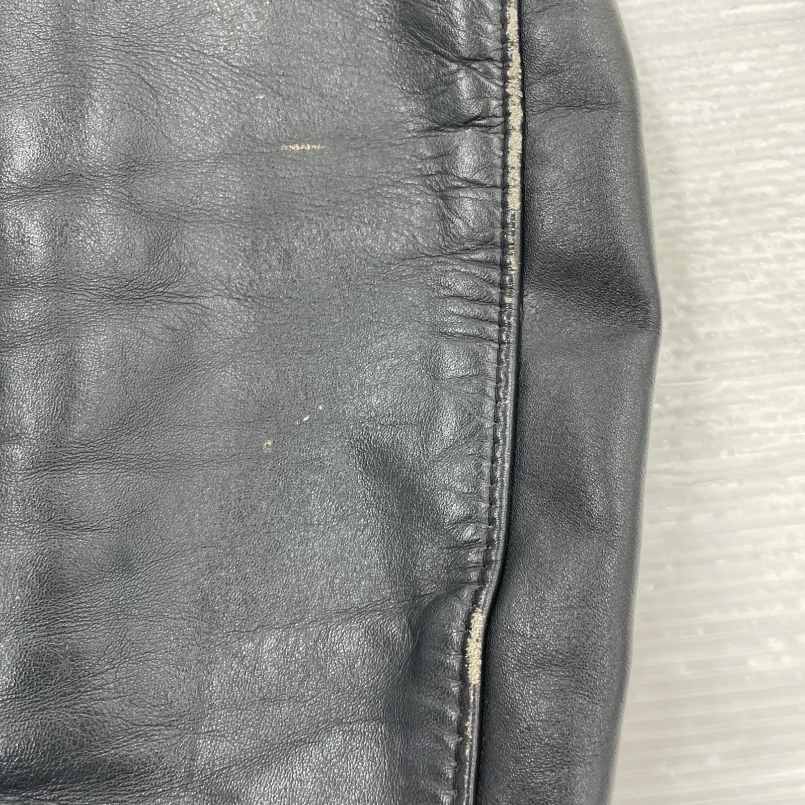 レザージャケット SCHOOT 641 シングルライダース ブラック