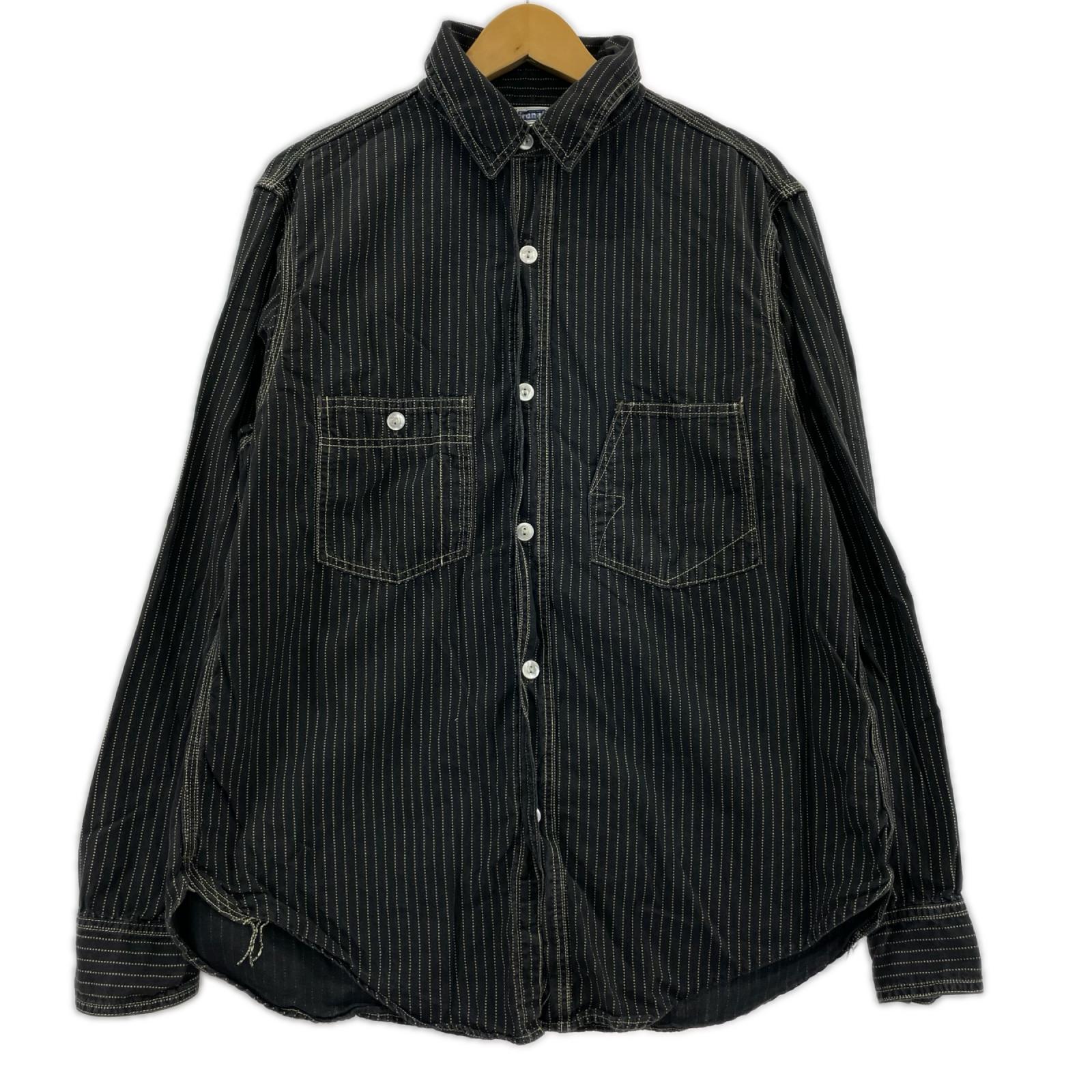 長袖シャツ THE IRONALL FACTORIES CO. ウォバッシュシャツ (17) ブラック